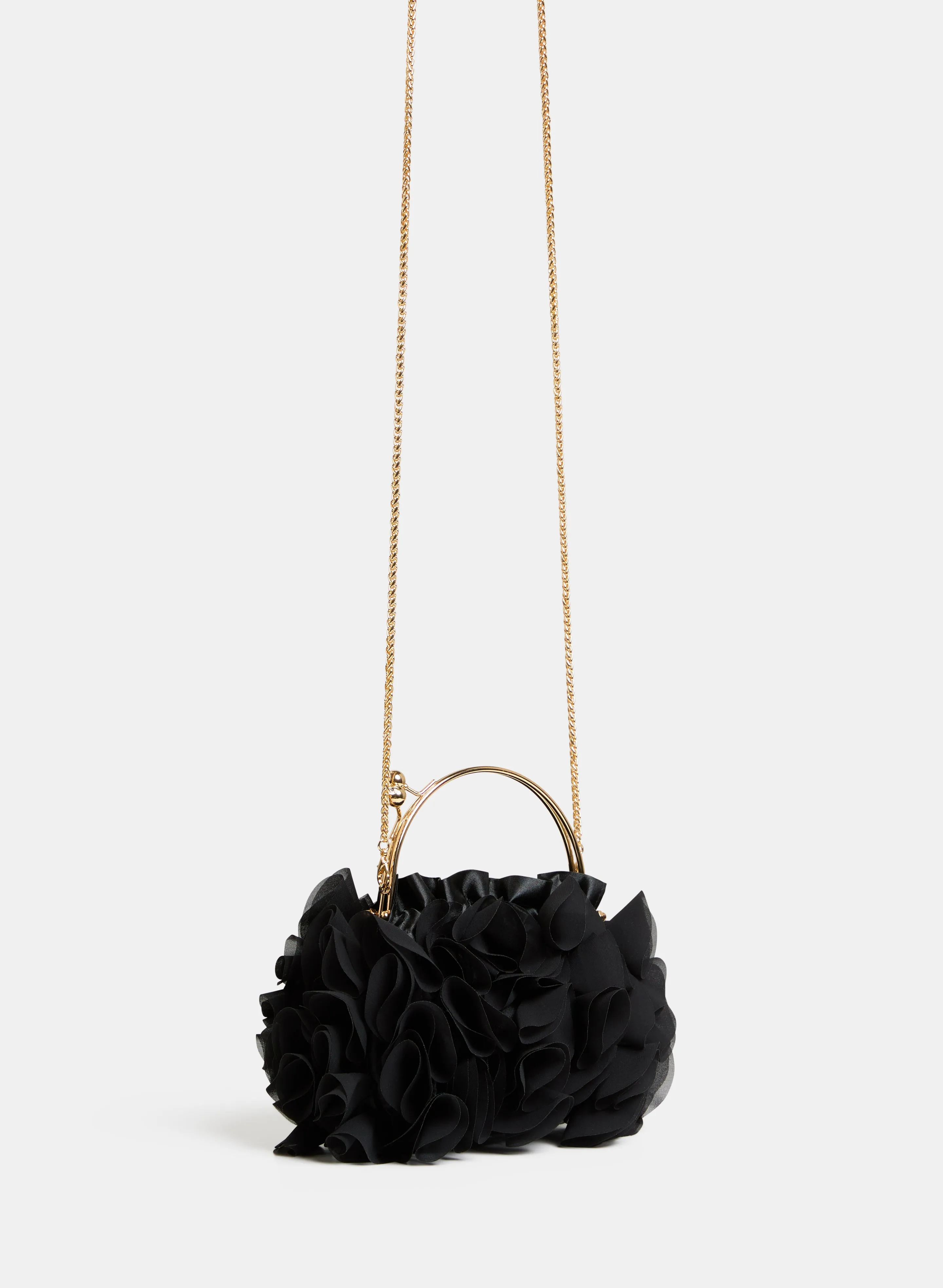 Ruffled Satin Bag sold by Melanie Lyne product image thumbnail 4