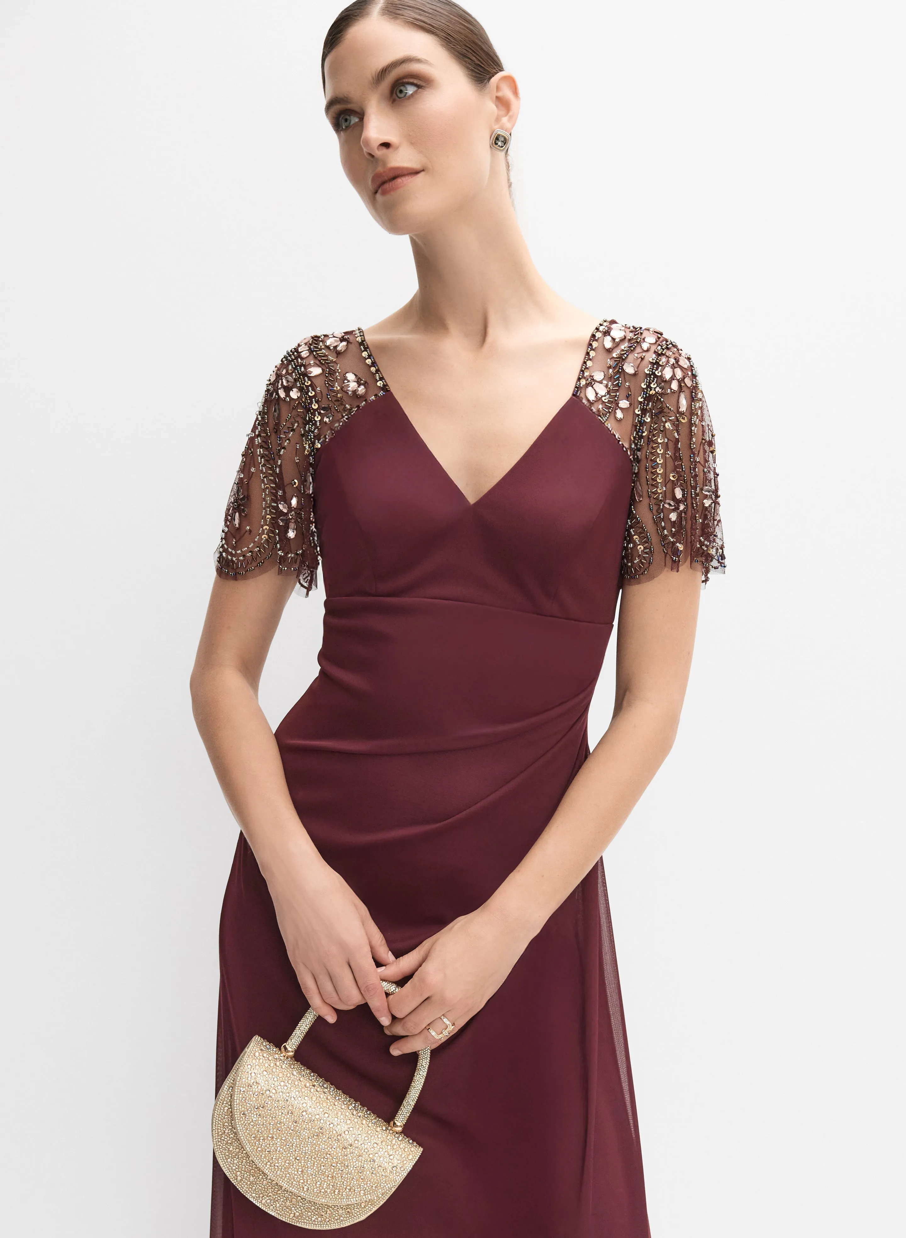 Fitted Chiffon Dress sold by Melanie Lyne product image thumbnail 4