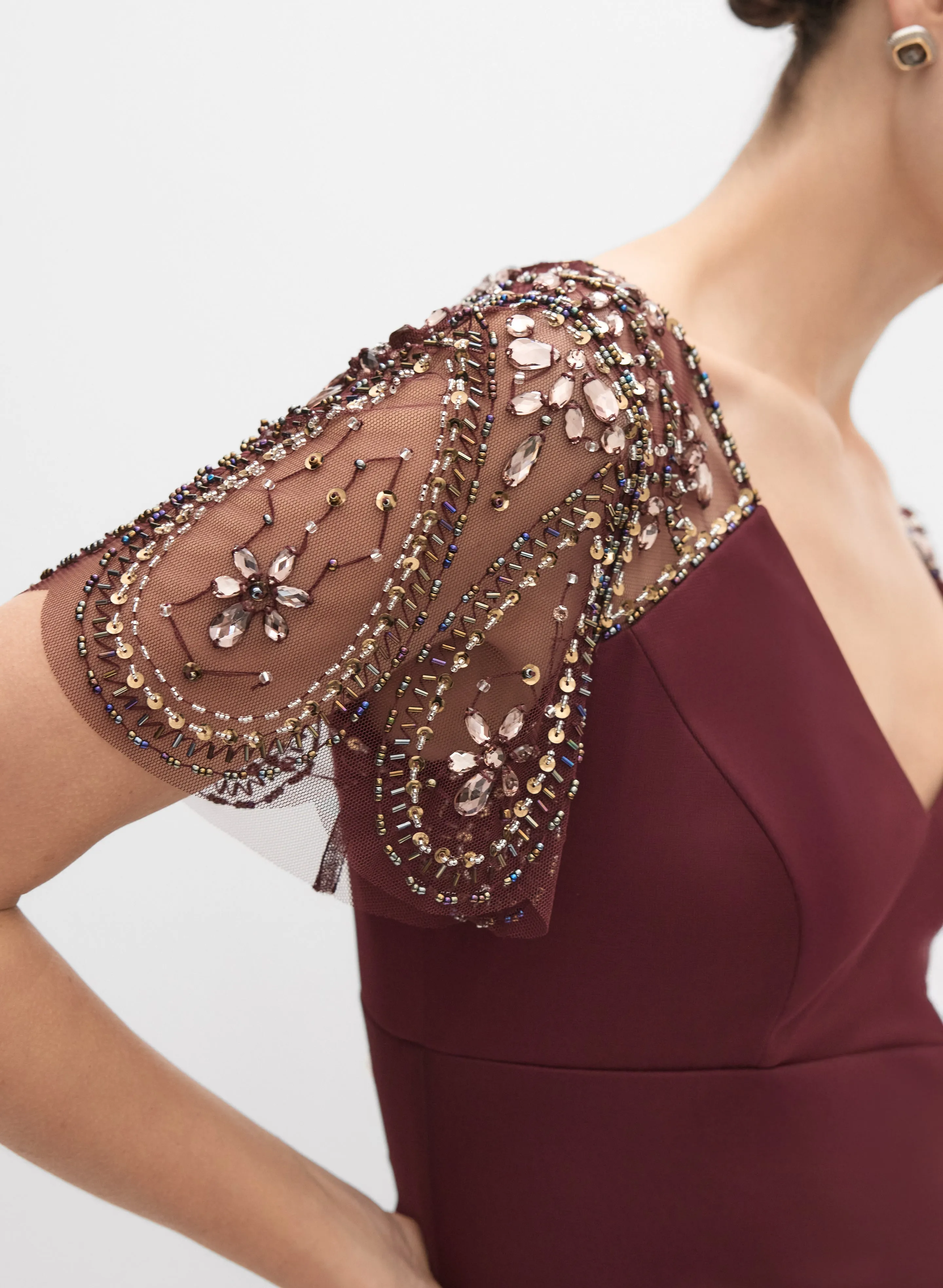 Fitted Chiffon Dress sold by Melanie Lyne product image thumbnail 2