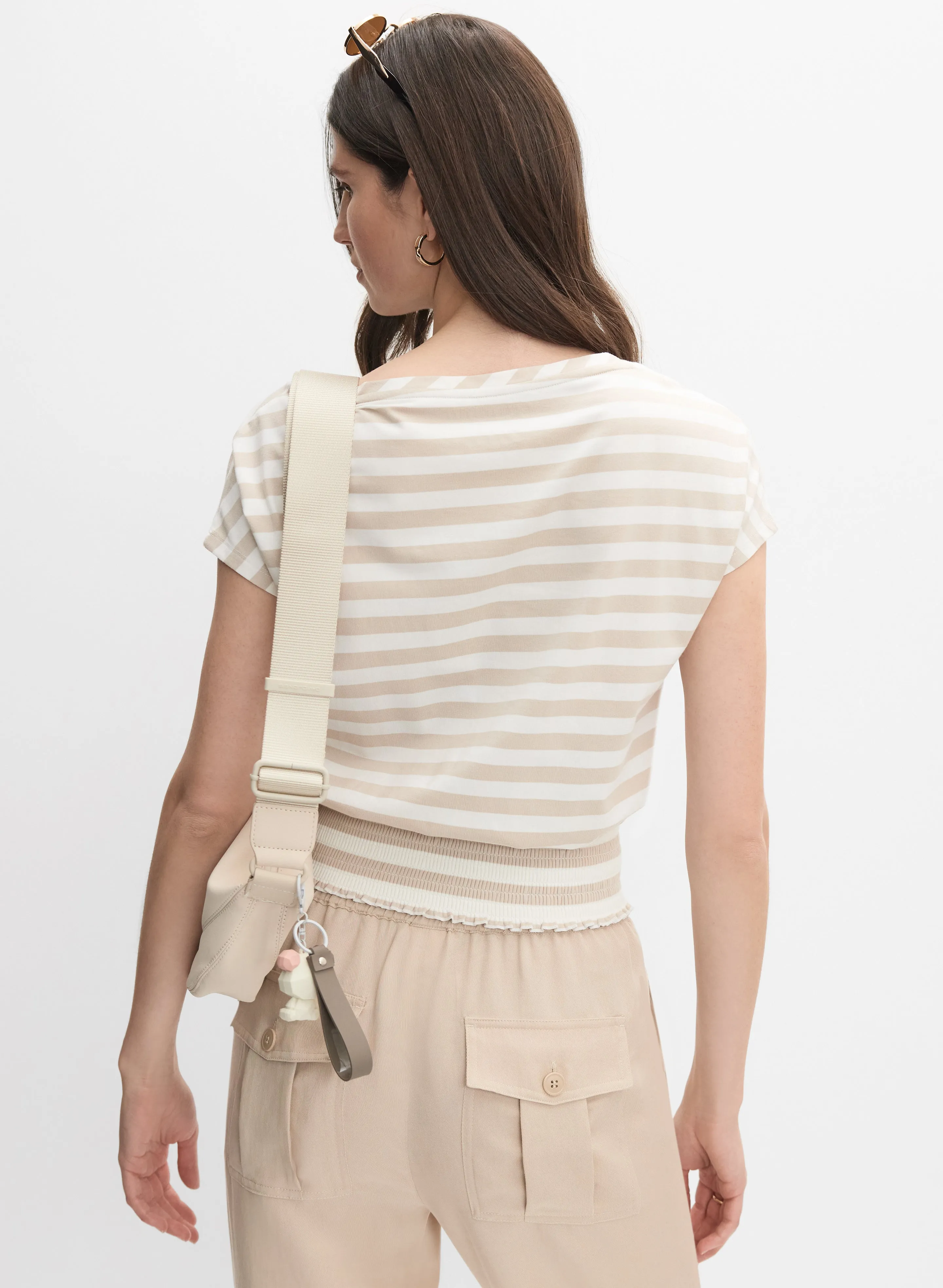 Smocked Hem T-Shirt sold by Melanie Lyne product image thumbnail 4