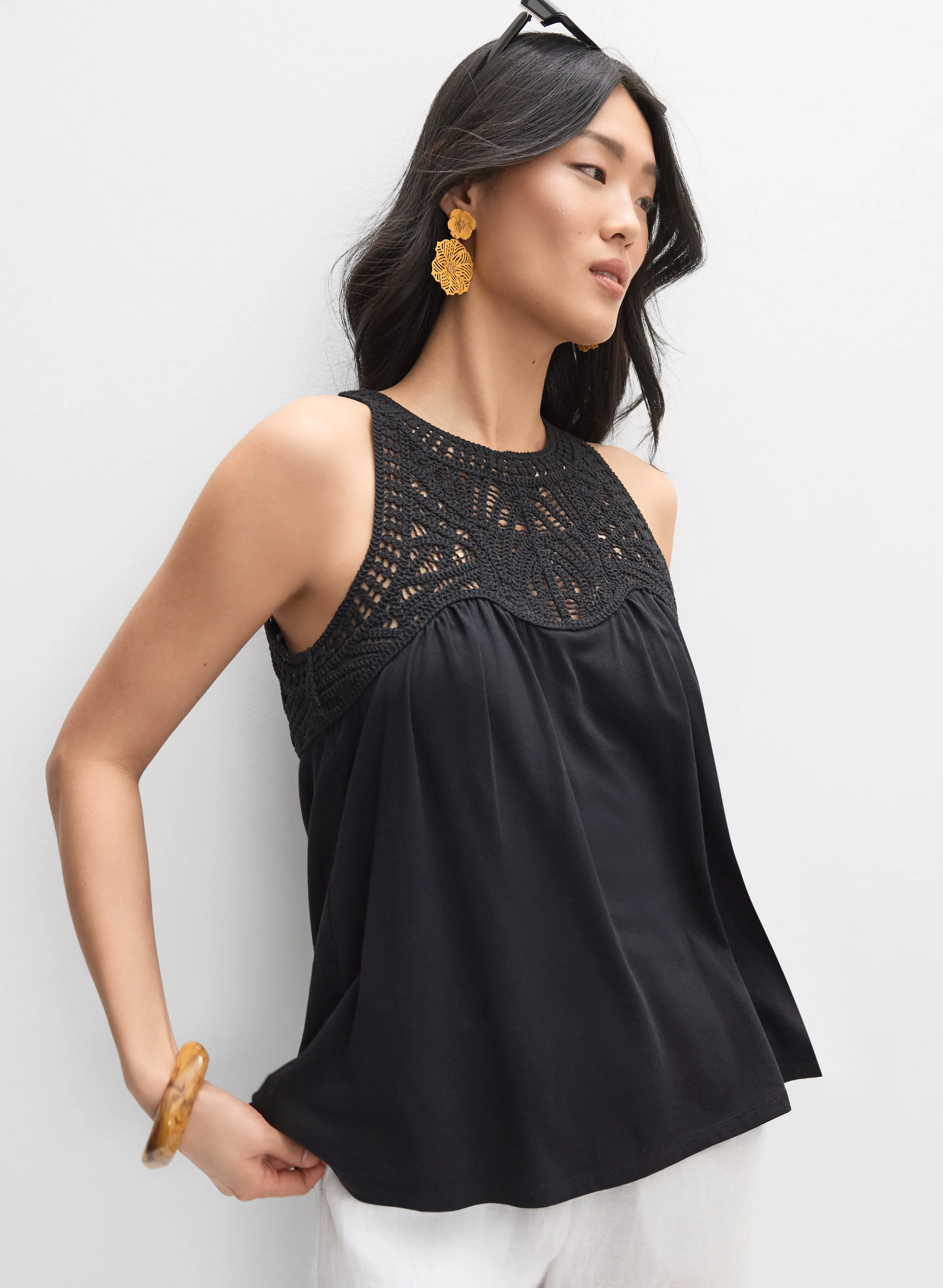 Crochet Detail Top sold by Melanie Lyne product image thumbnail 5