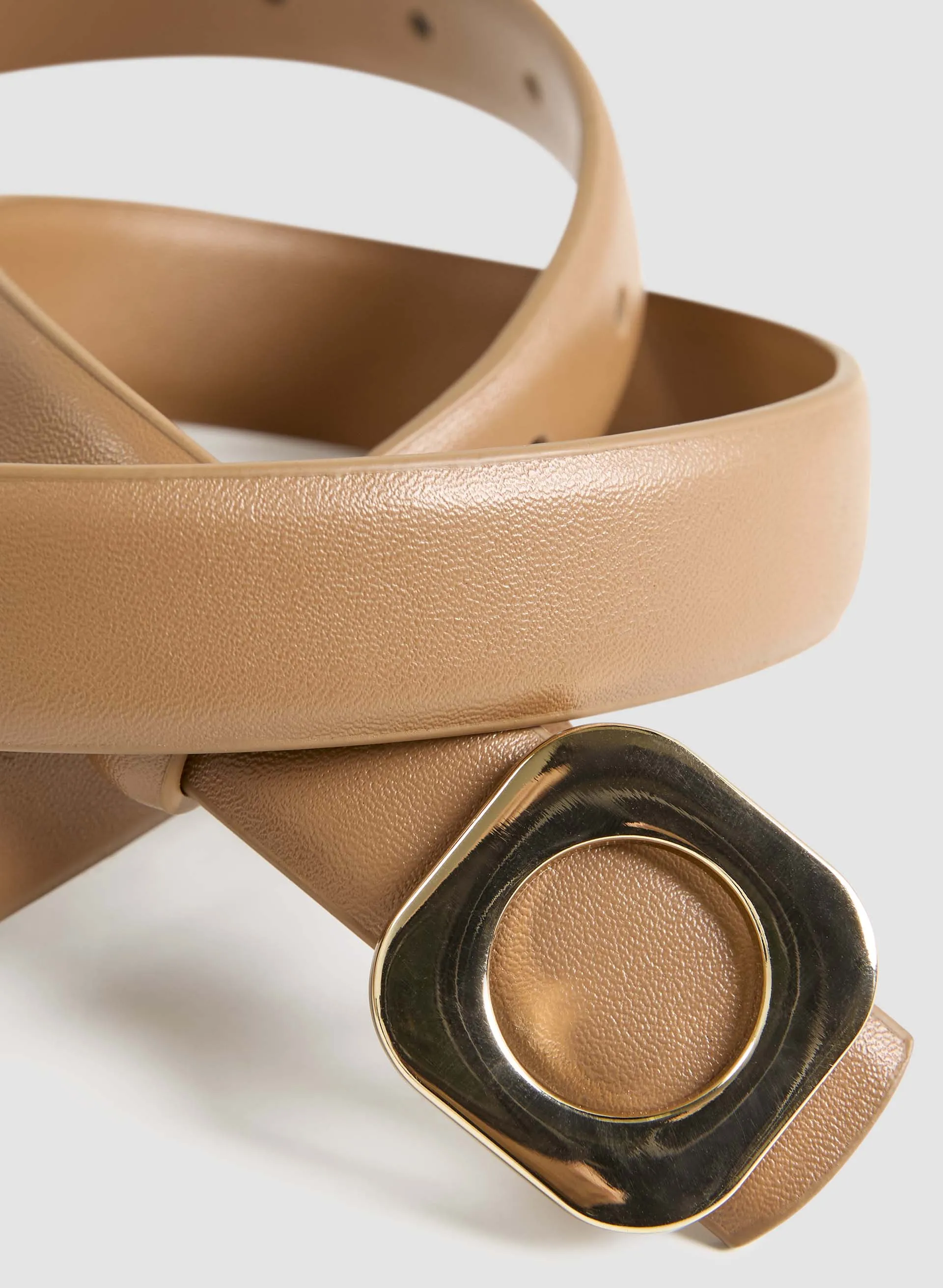 Basic Leather Belt With Buckle sold by Melanie Lyne product image thumbnail 3