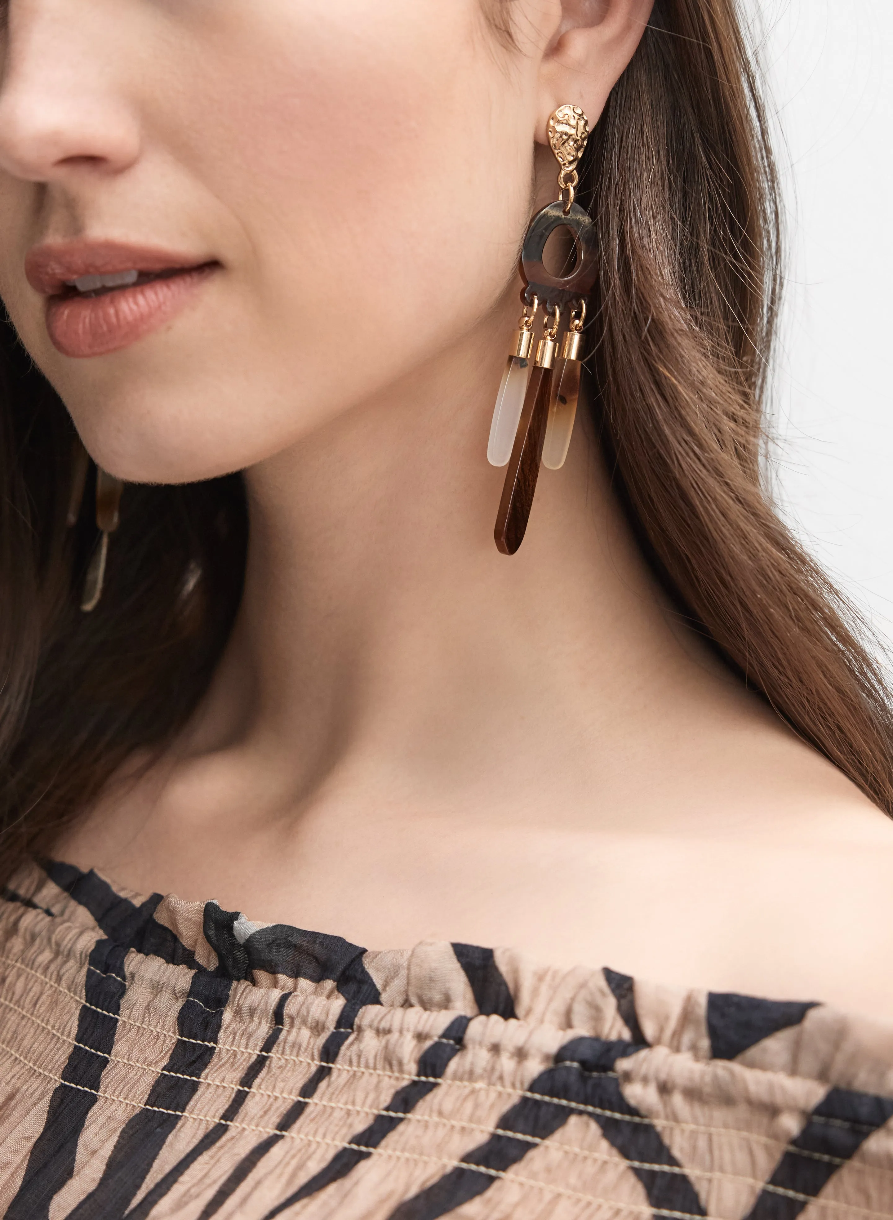 Resin Teardrop Earrings sold by Melanie Lyne product image thumbnail 2