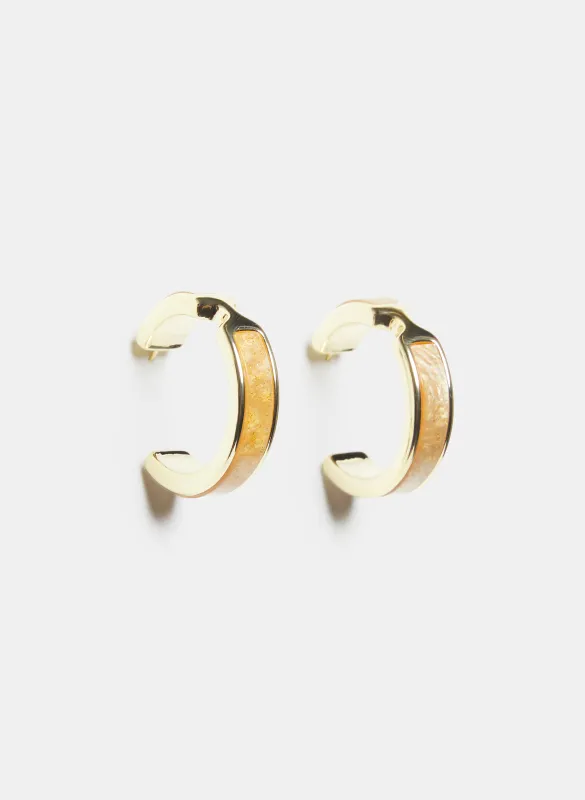 Two-Tone Hoop Earrings sold by Melanie Lyne