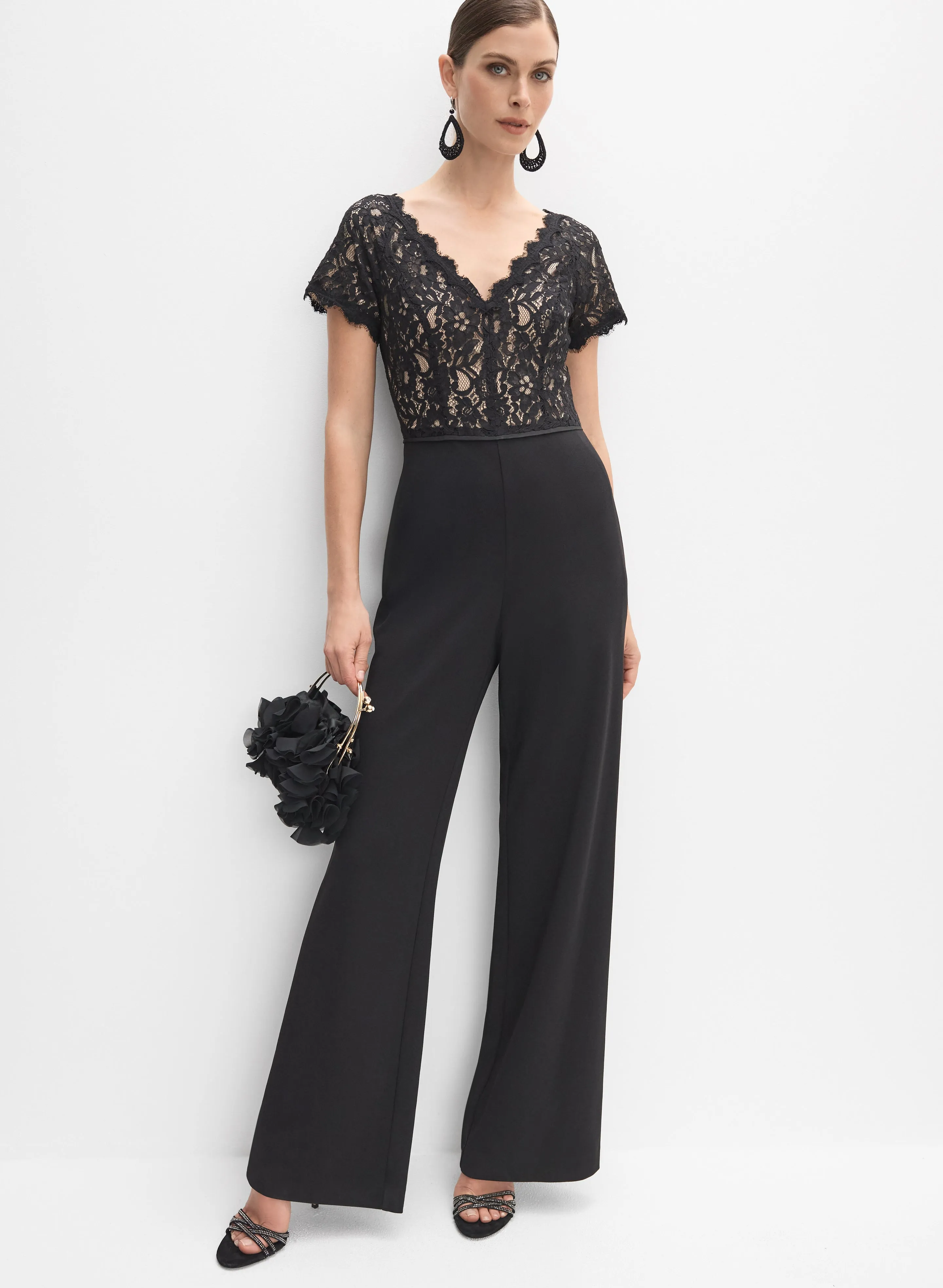 Lace Detail Jumpsuit sold by Melanie Lyne product image thumbnail 4
