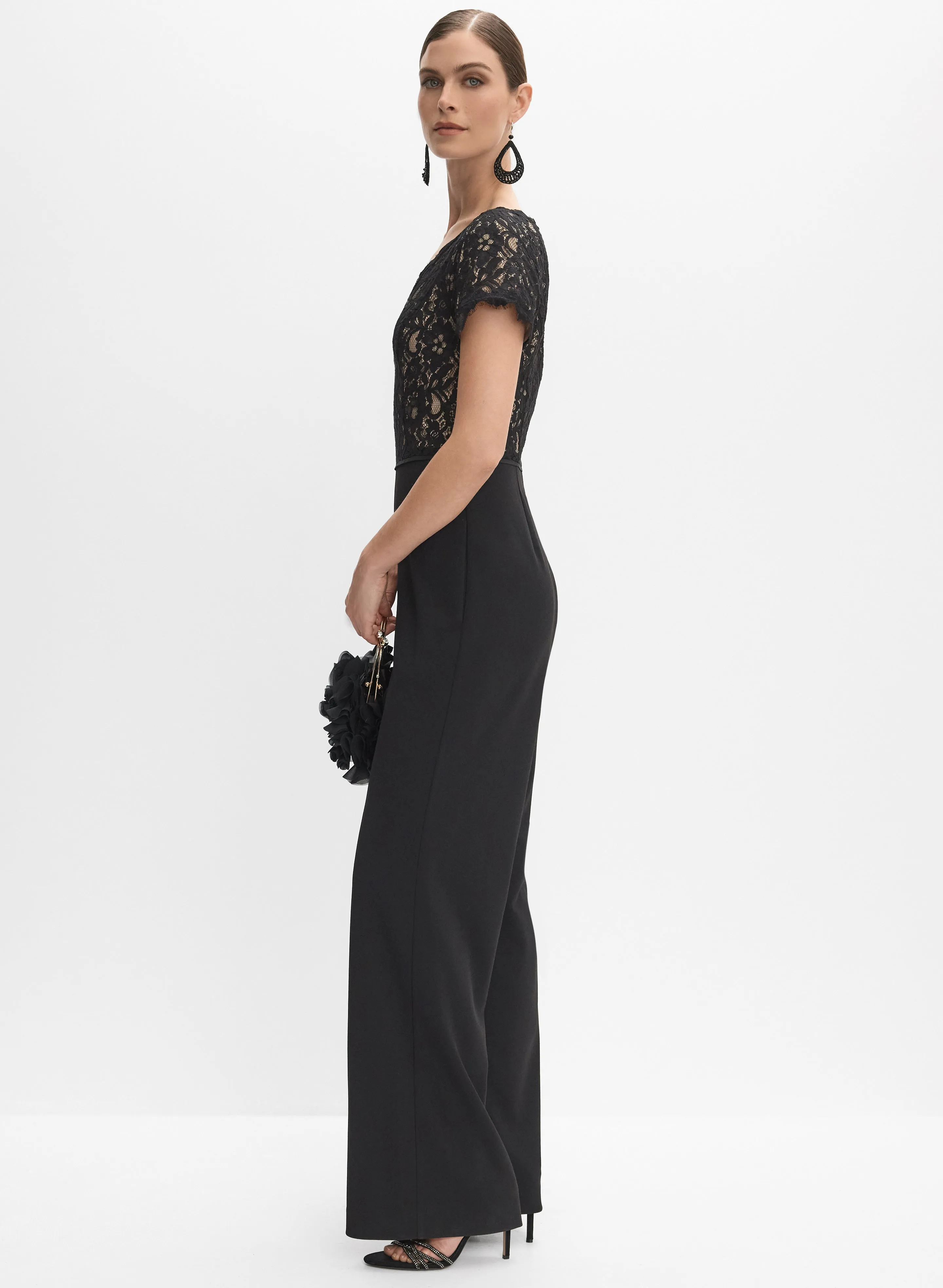 Lace Detail Jumpsuit sold by Melanie Lyne product image thumbnail 3