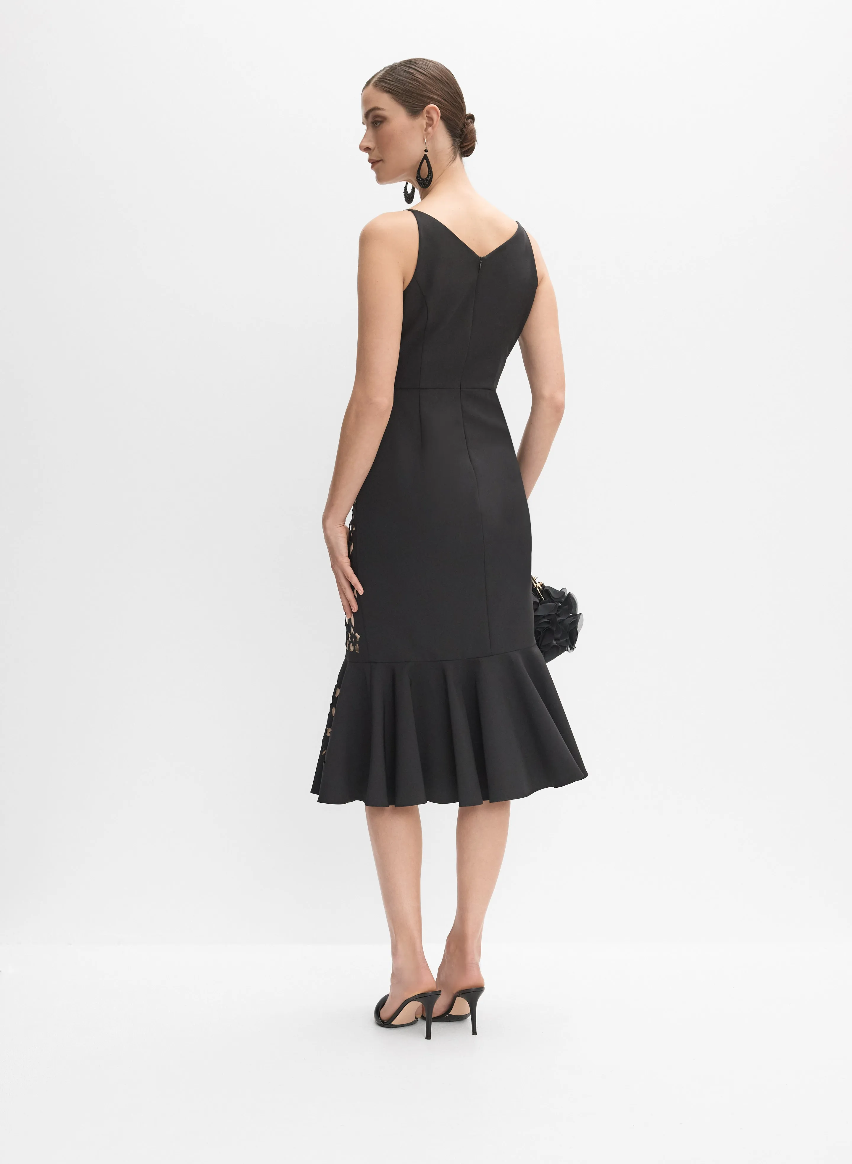 Laser-Cut Floral Dress sold by Melanie Lyne product image thumbnail 5