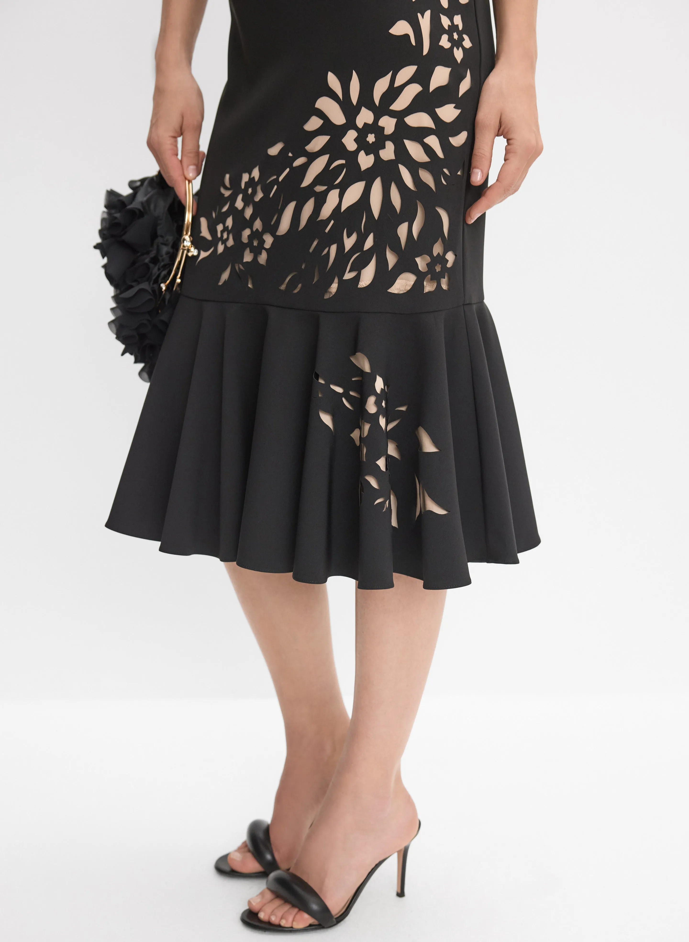 Laser-Cut Floral Dress sold by Melanie Lyne product image thumbnail 4