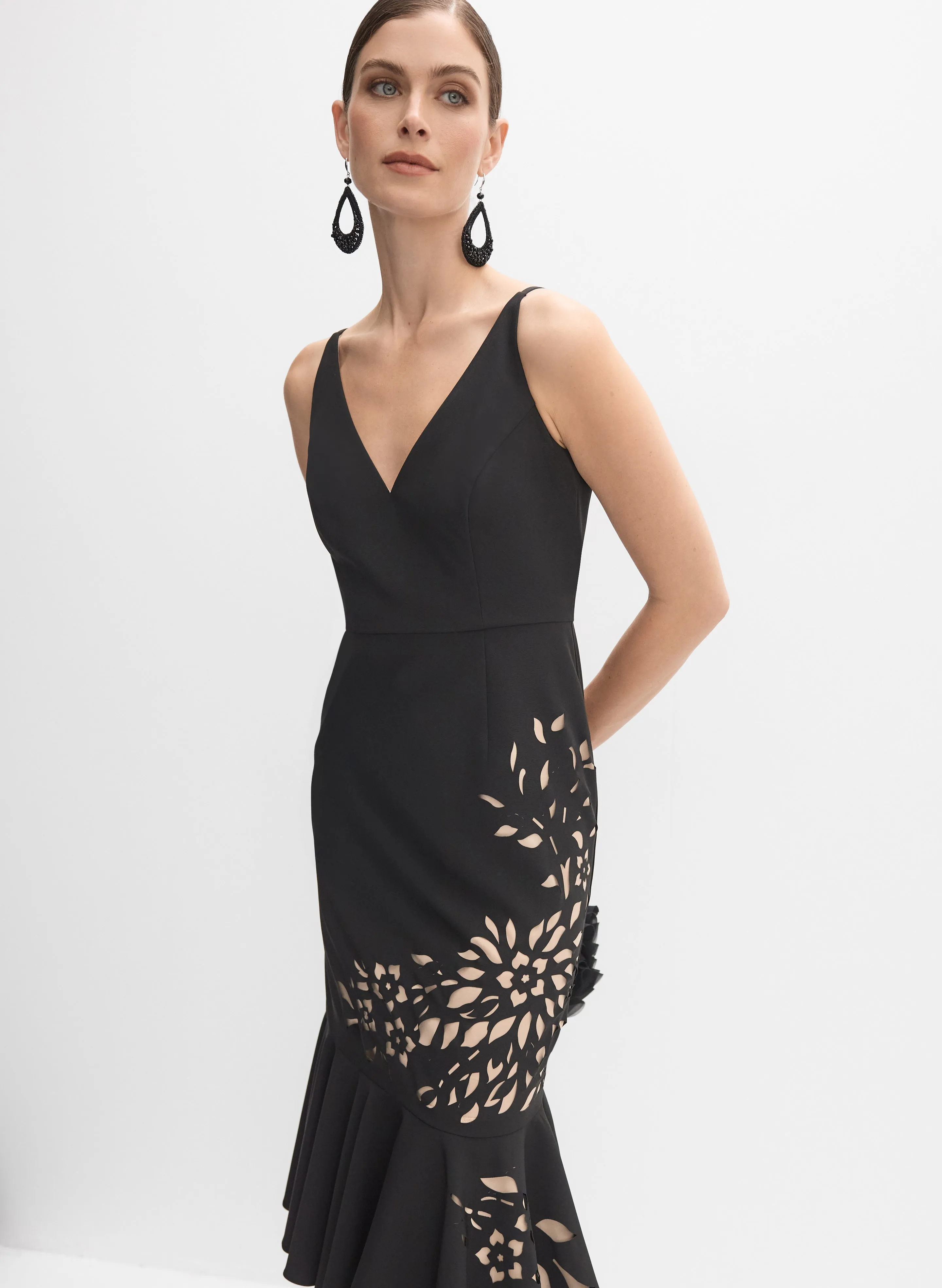 Laser-Cut Floral Dress sold by Melanie Lyne product image thumbnail 2