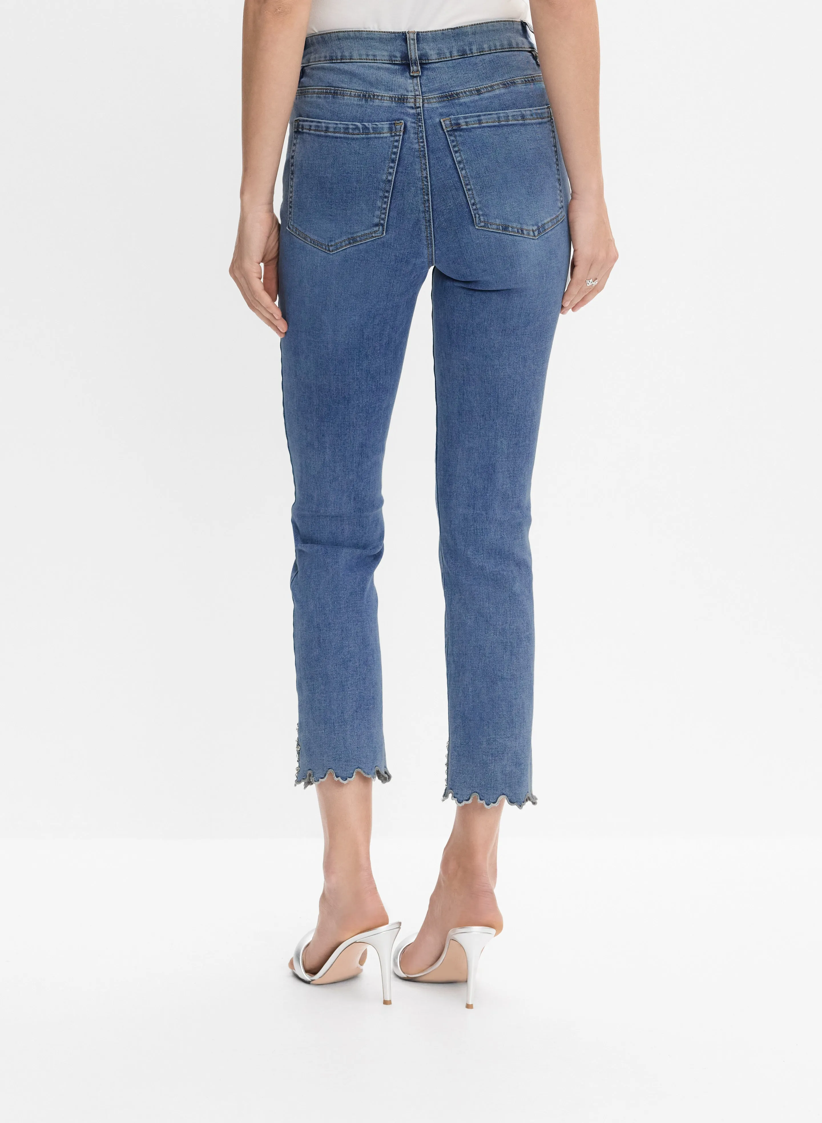 Embellished Hem Straight-Leg Jeans sold by Melanie Lyne product image thumbnail 2