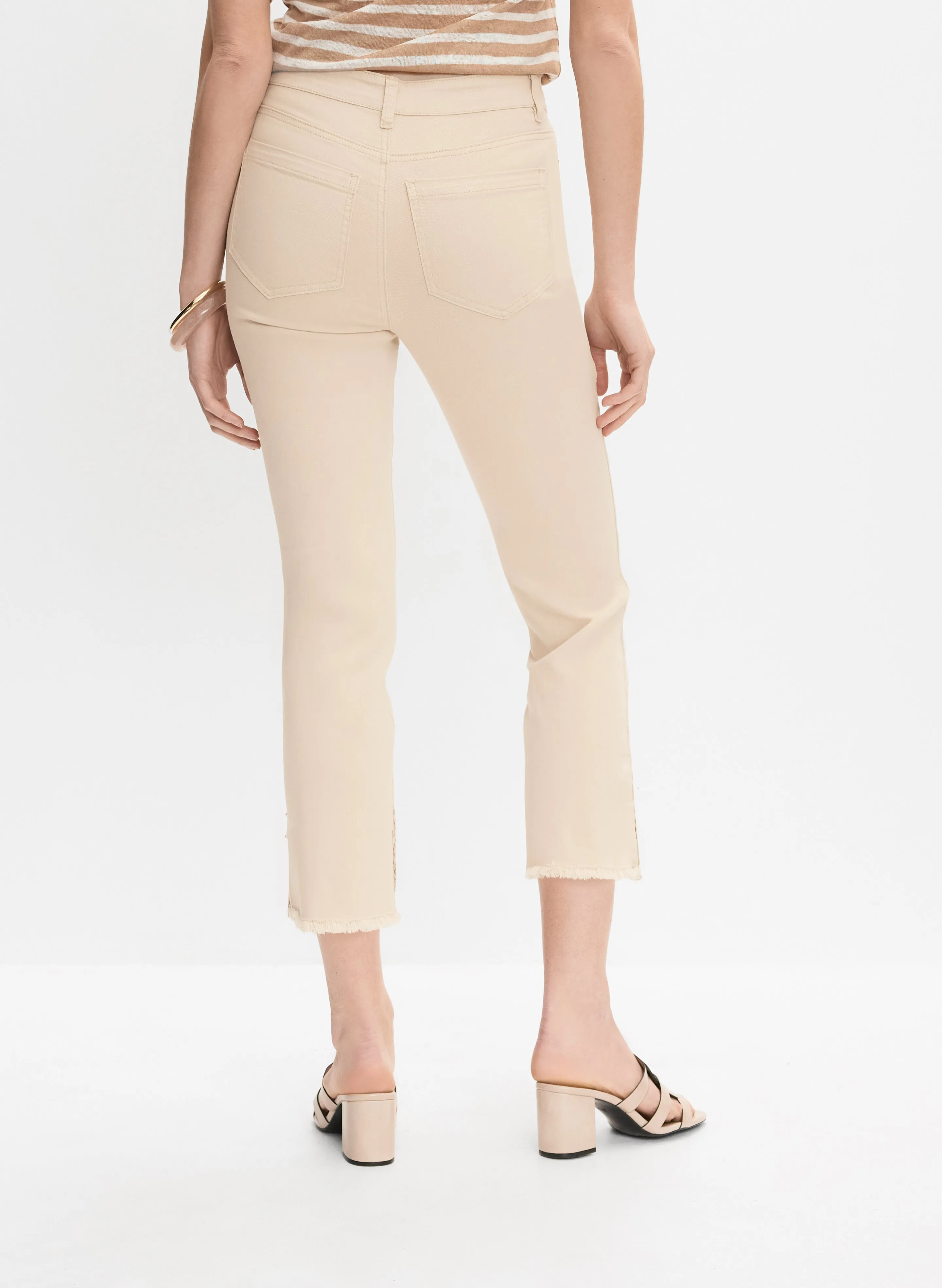 Pearl Embellished Denim Capris sold by Melanie Lyne product image thumbnail 2