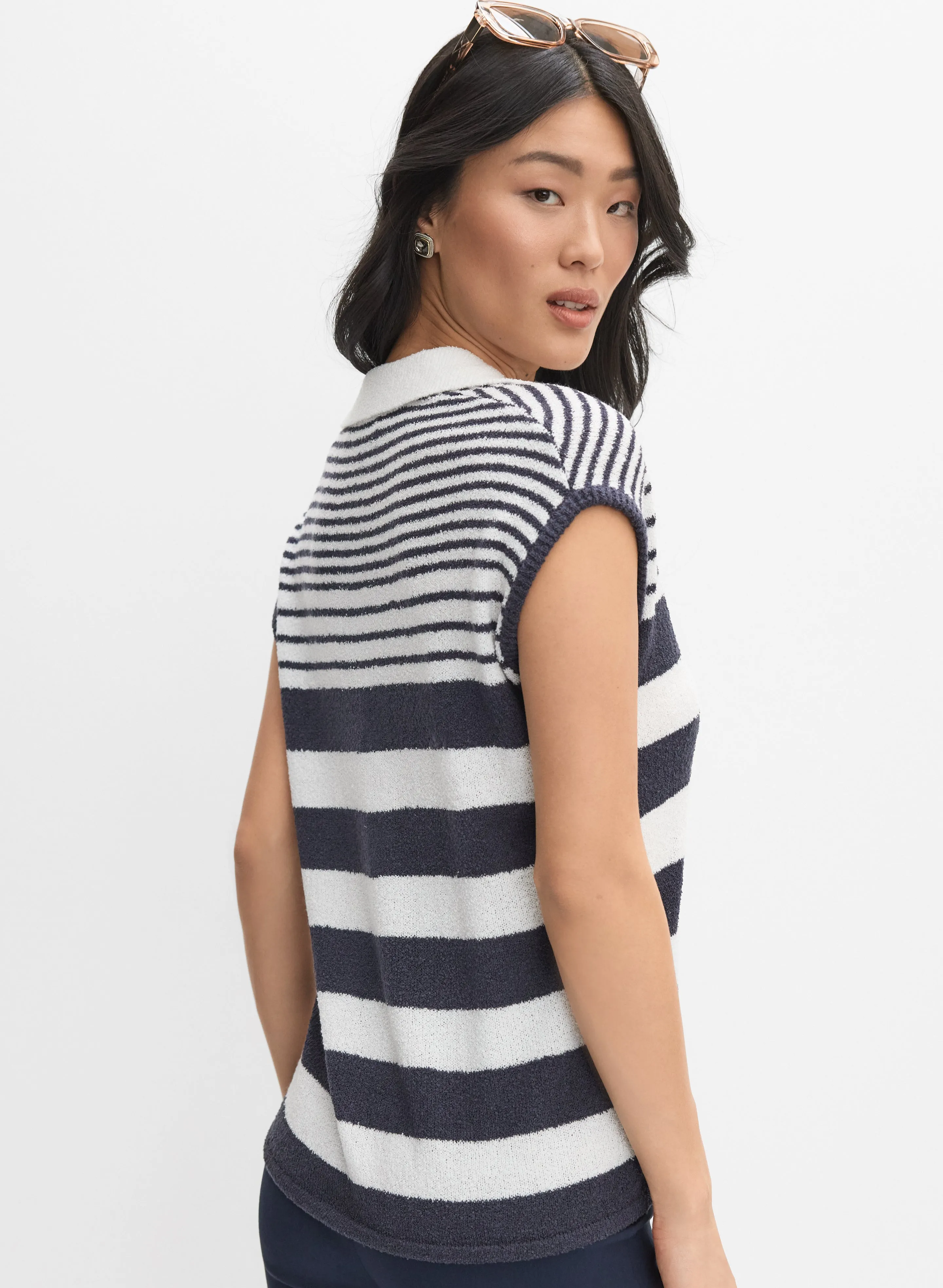 Striped Collar Sweater sold by Melanie Lyne product image thumbnail 4