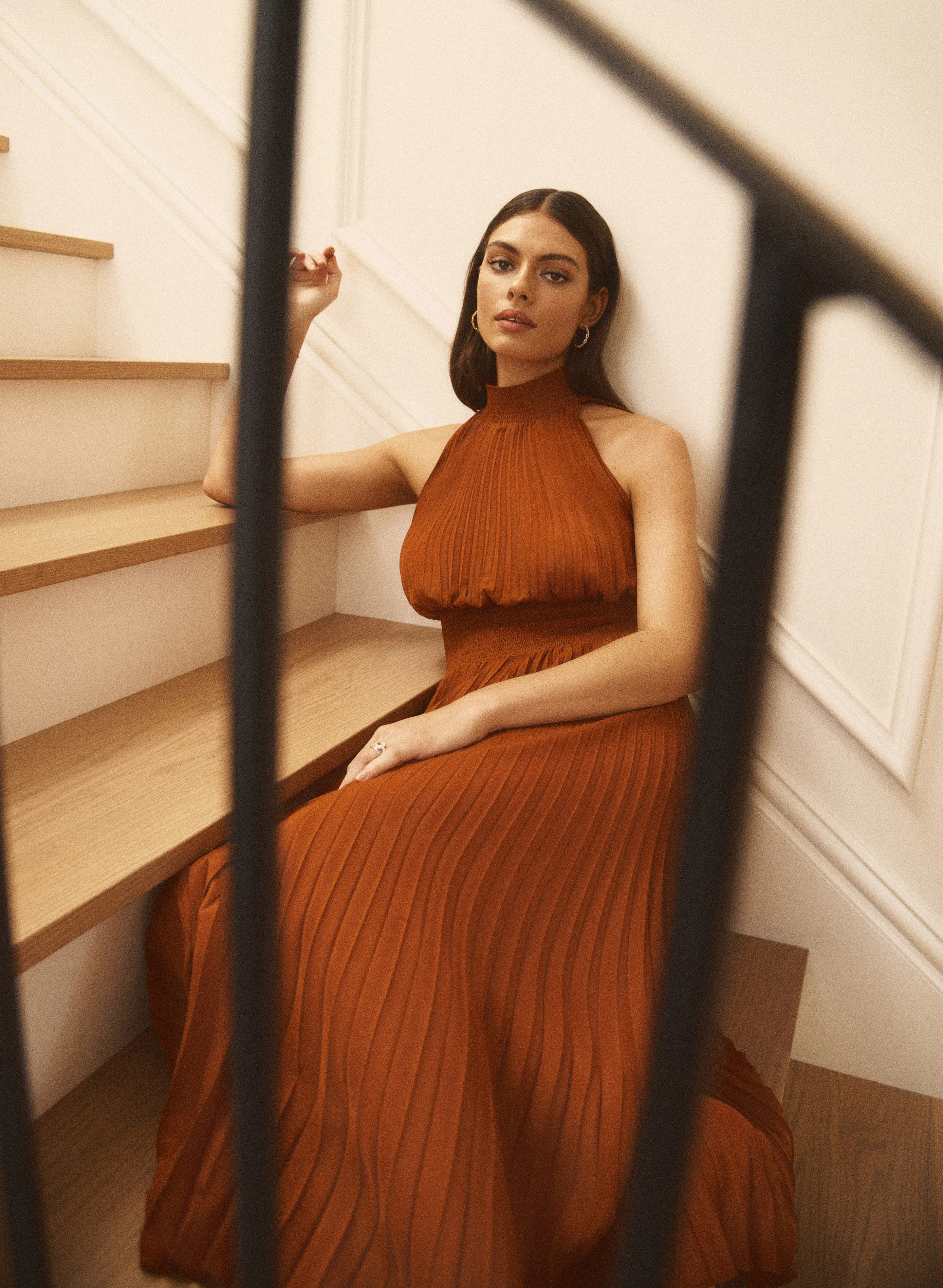 Plissé Satin Dress sold by Melanie Lyne product image thumbnail 2