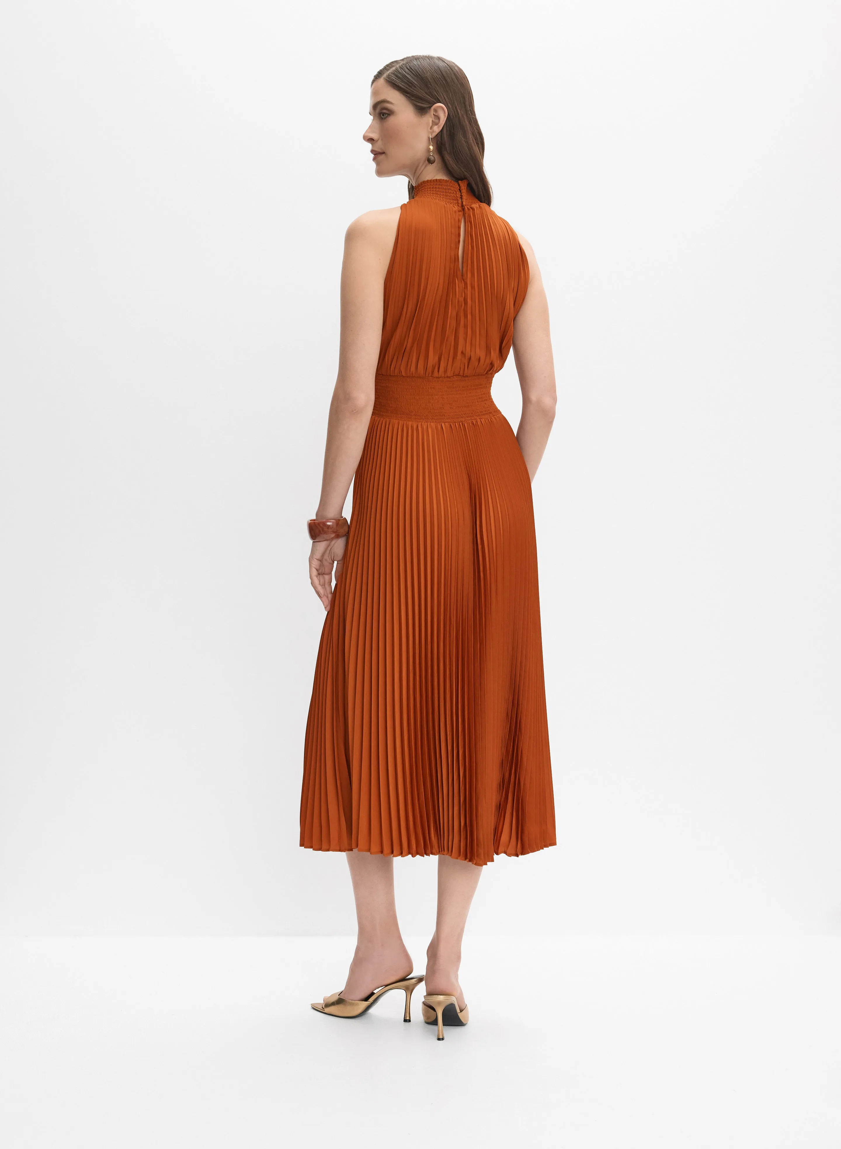 Plissé Satin Dress sold by Melanie Lyne product image thumbnail 3