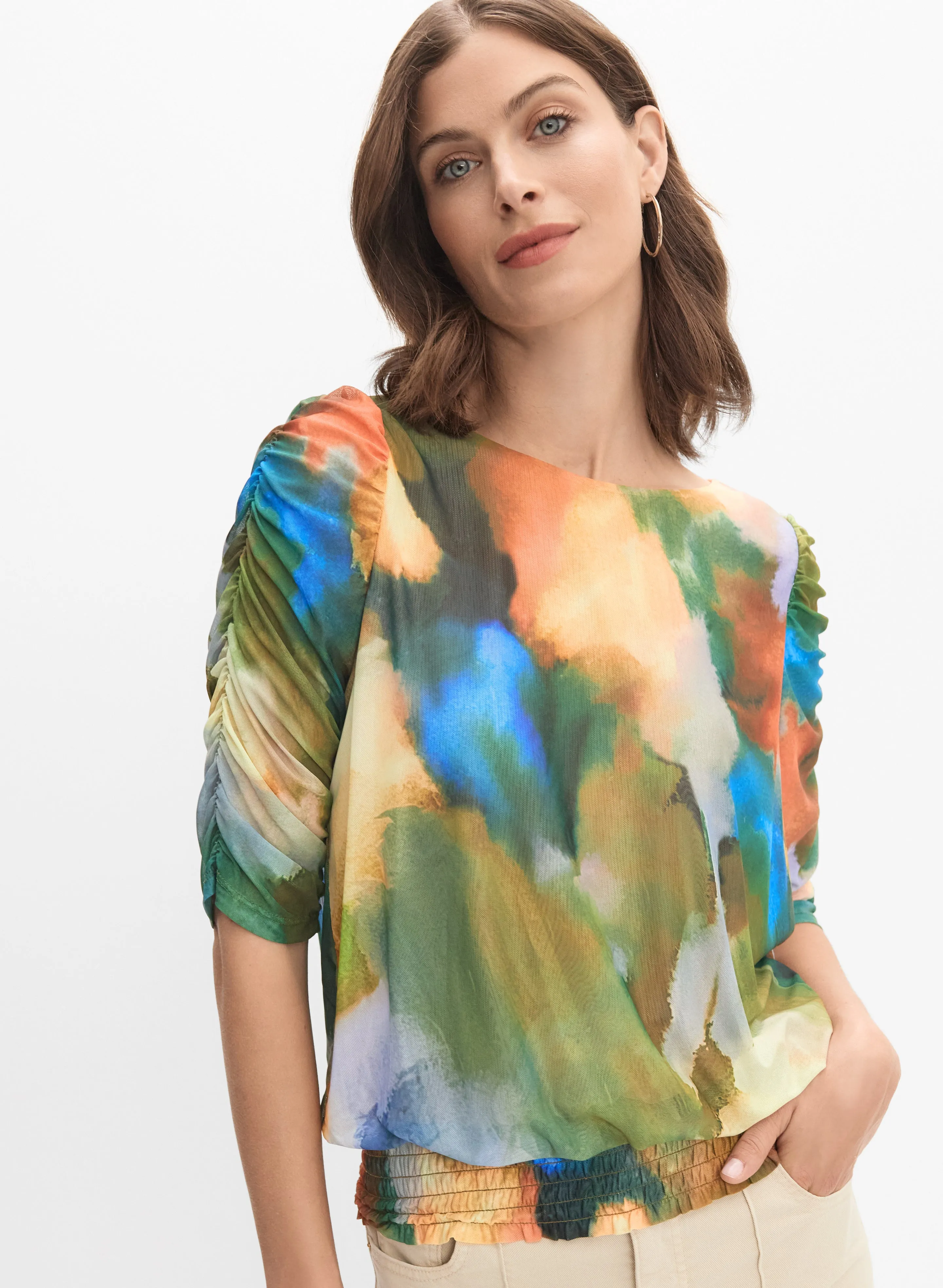 Abstract Watercolour Top sold by Melanie Lyne product image thumbnail 5