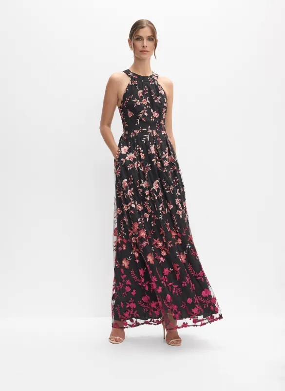 Floral Ombre Embroidered Dress sold by Melanie Lyne