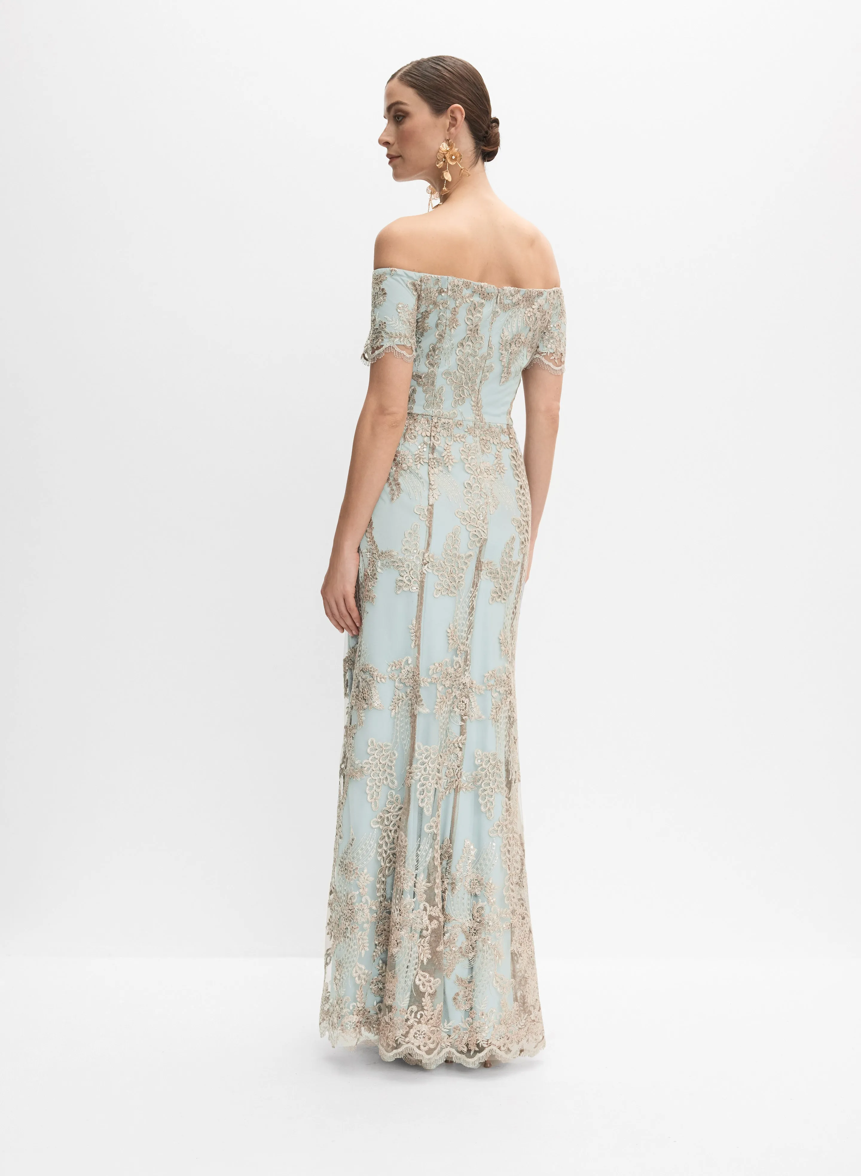 Alex Evenings - Lace Overlay Dress sold by Melanie Lyne product image thumbnail 4