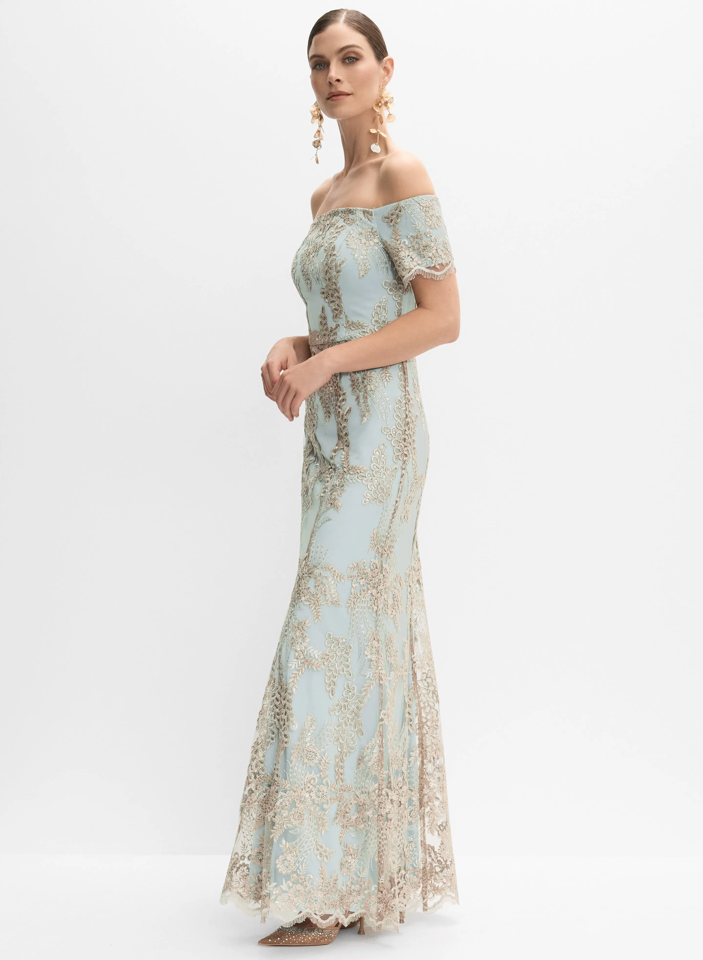 Alex Evenings - Lace Overlay Dress sold by Melanie Lyne product image thumbnail 2