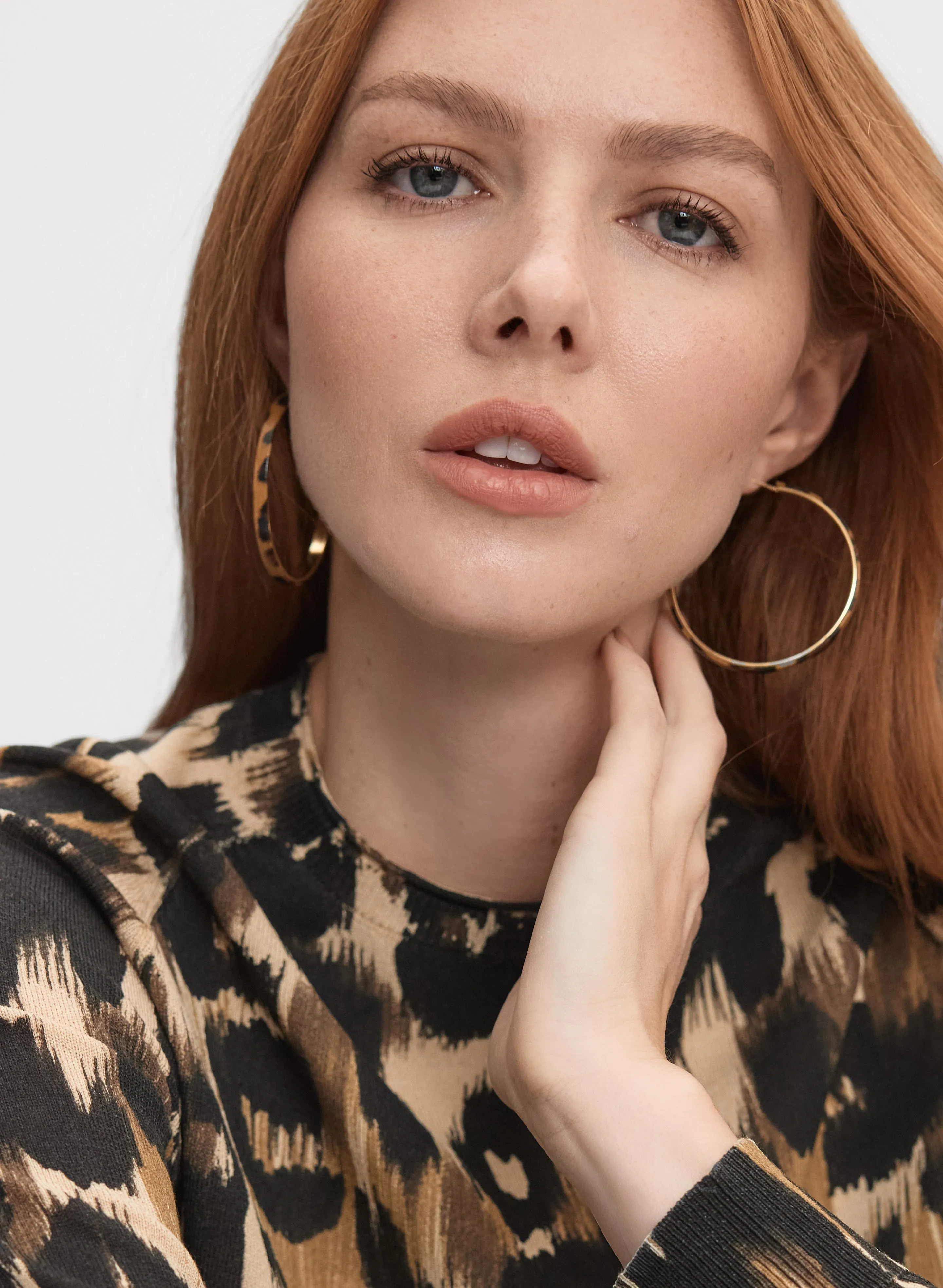 Cheetah Print Hoop Earrings sold by Melanie Lyne product image thumbnail 2