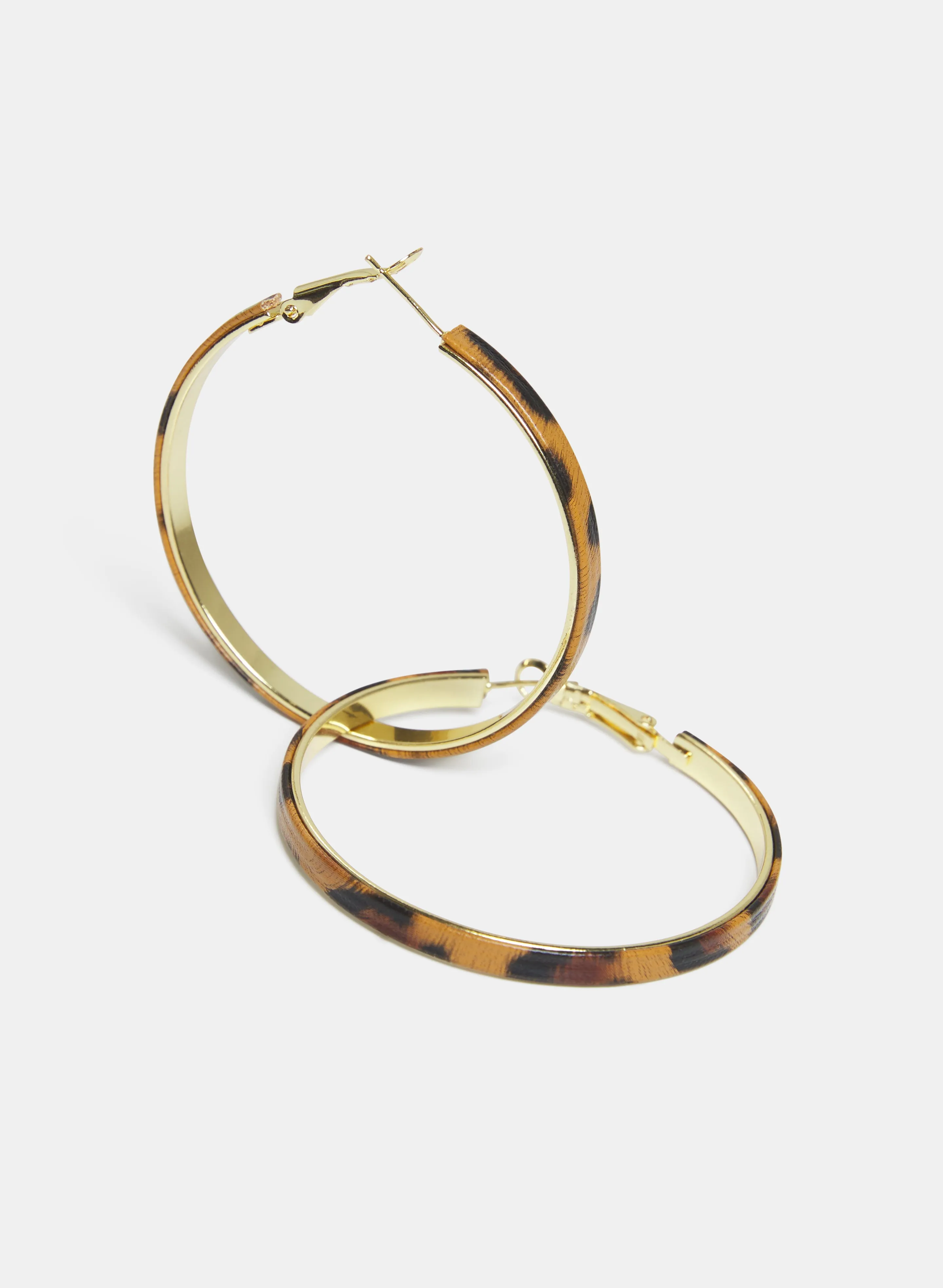 Cheetah Print Hoop Earrings sold by Melanie Lyne product image thumbnail 3