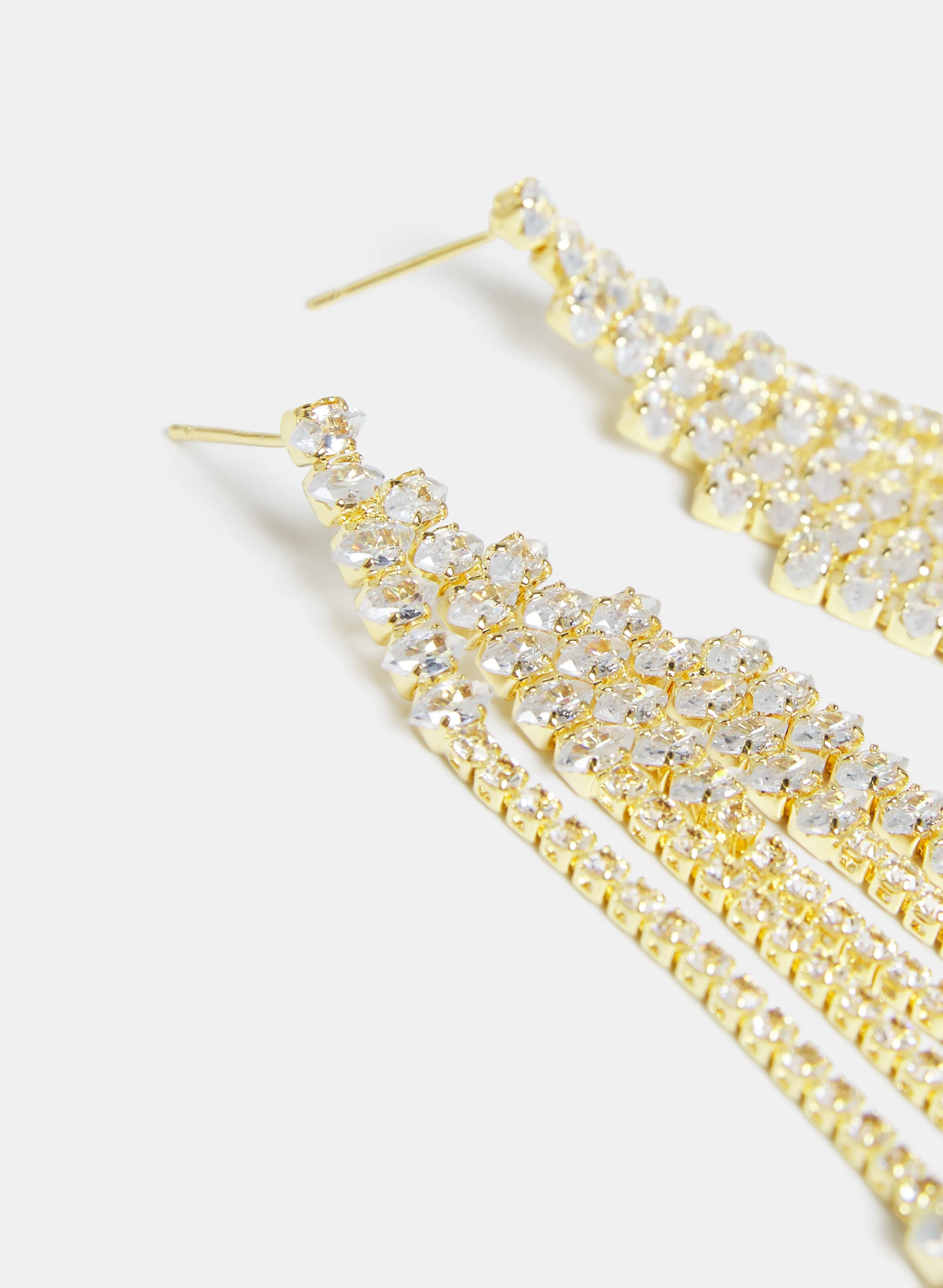 Cubic Zirconia Cascade Earrings sold by Melanie Lyne product image thumbnail 2