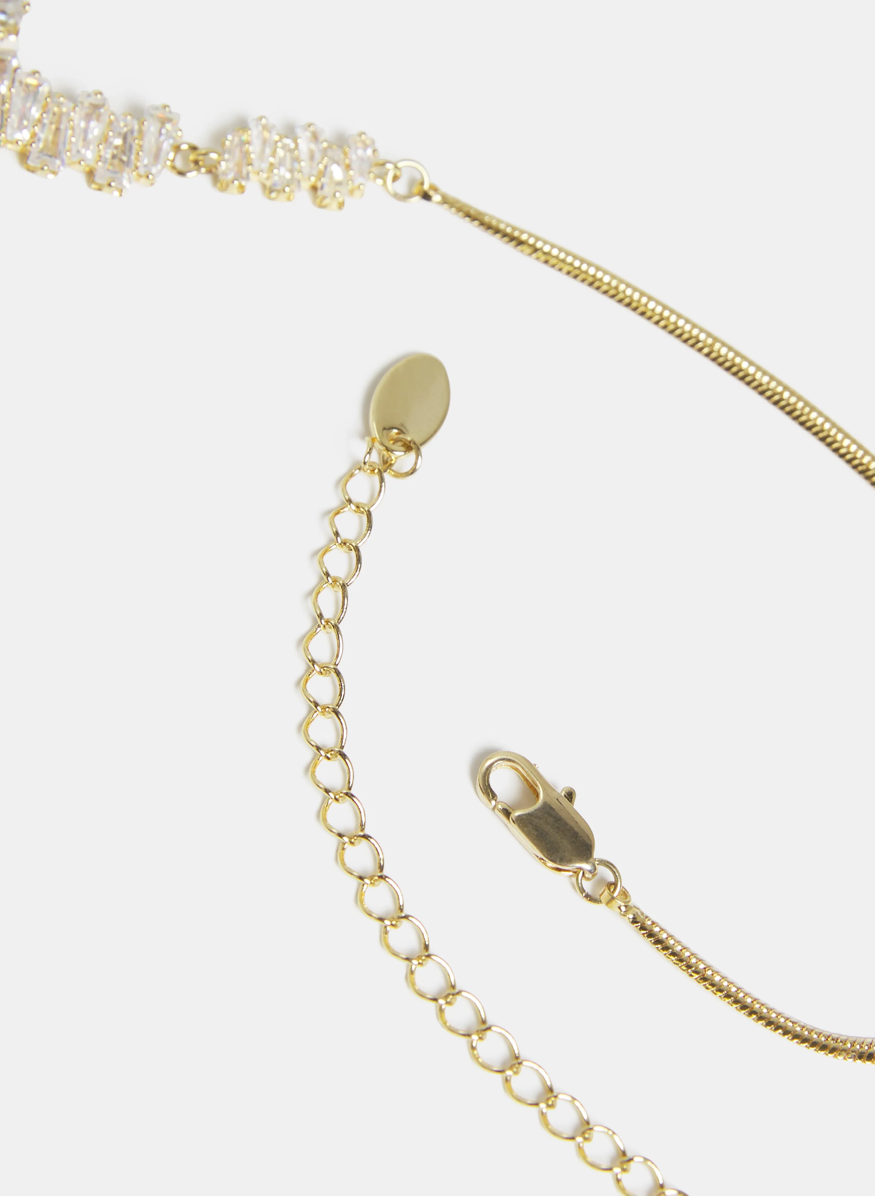 Cubic Zirconia Baguette Necklace sold by Melanie Lyne product image thumbnail 2