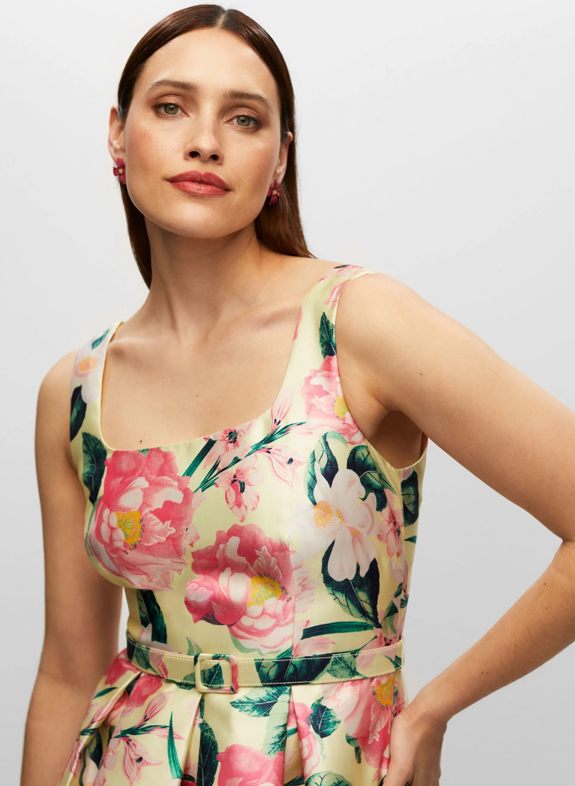 Floral Print Belted Dress sold by Melanie Lyne product image thumbnail 2