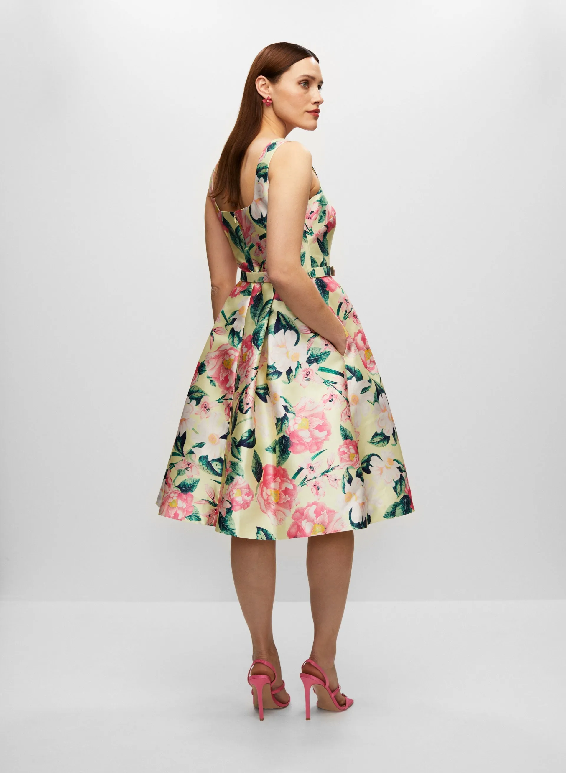 Floral Print Belted Dress sold by Melanie Lyne product image thumbnail 4