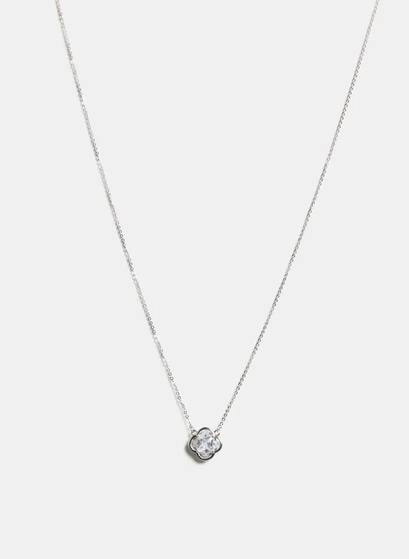 Cubic Zirconia Clover Necklace sold by Melanie Lyne