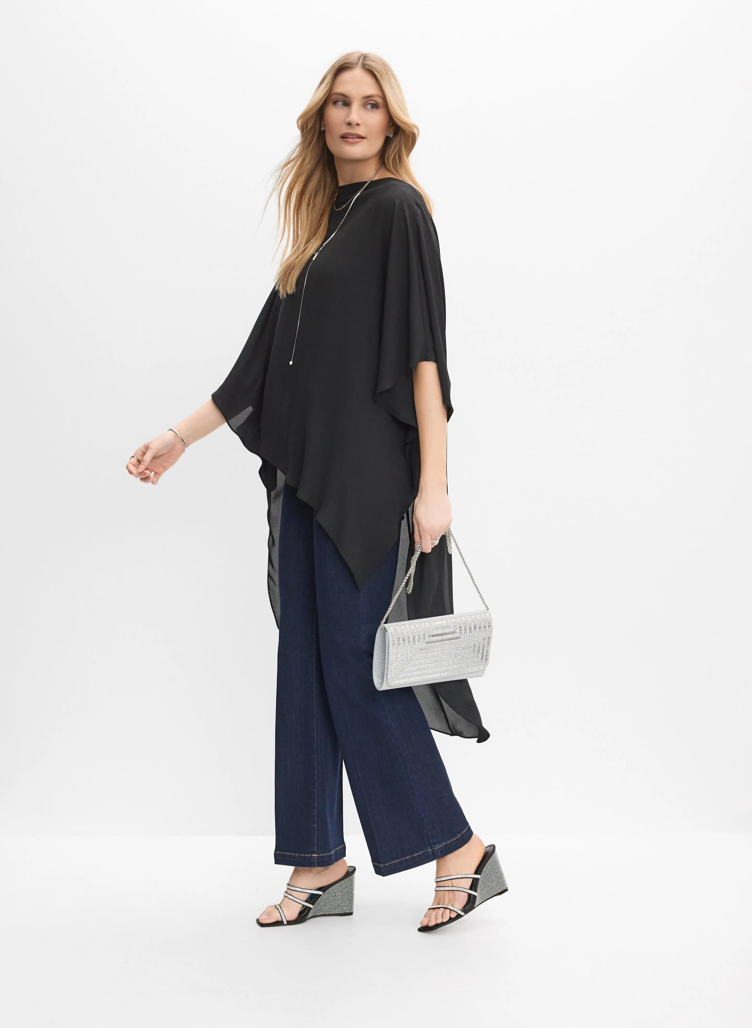 Chiffon Asymmetric Tunic Top sold by Melanie Lyne product image thumbnail 2