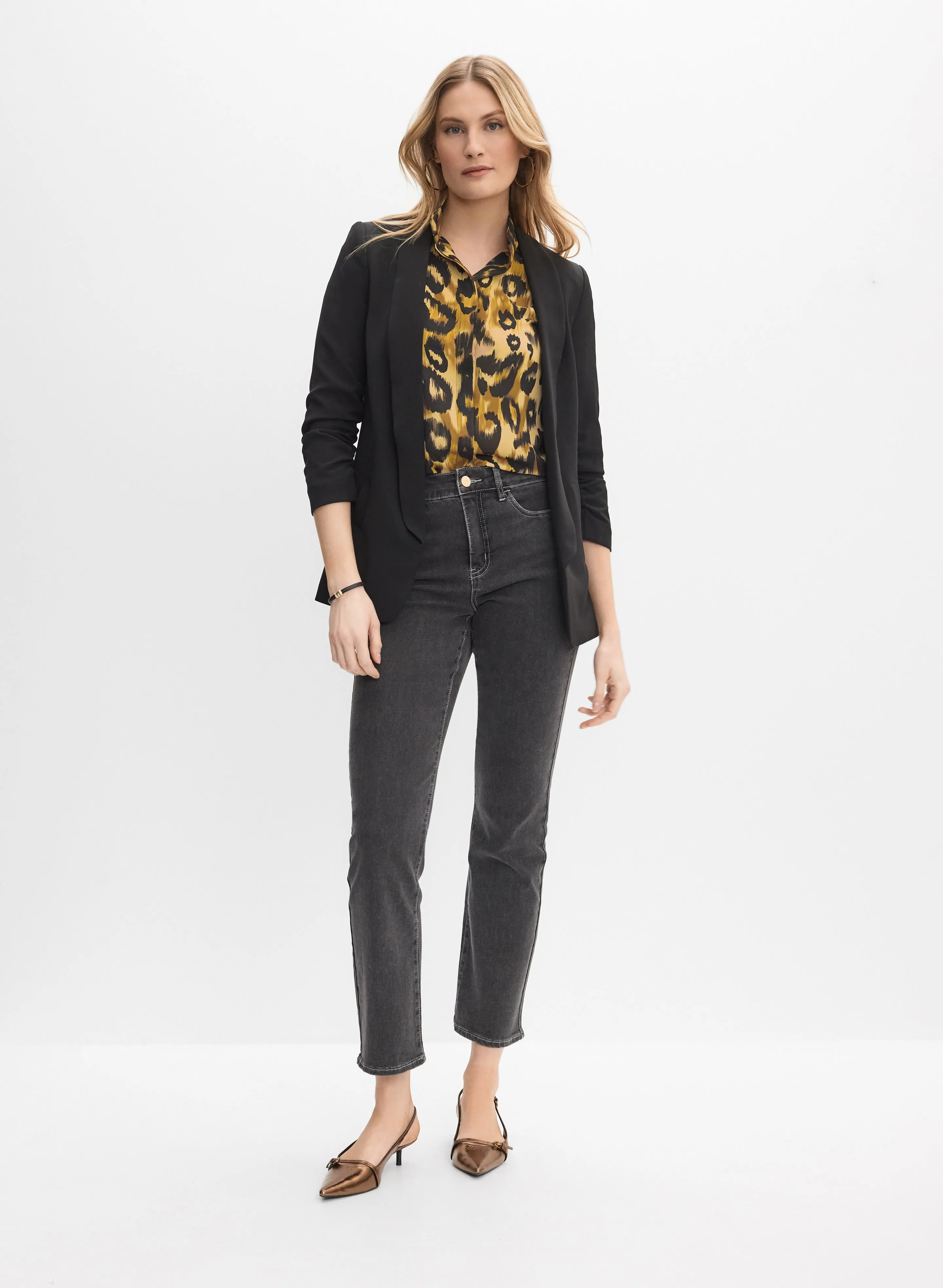 Leopard Puff Sleeve Blouse sold by Melanie Lyne product image thumbnail 3