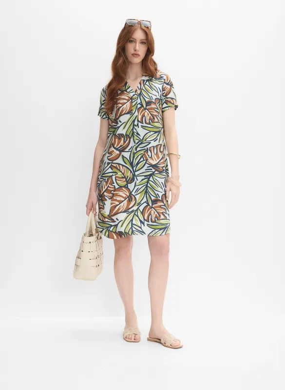 Graphic Leaf Print Dress sold by Melanie Lyne