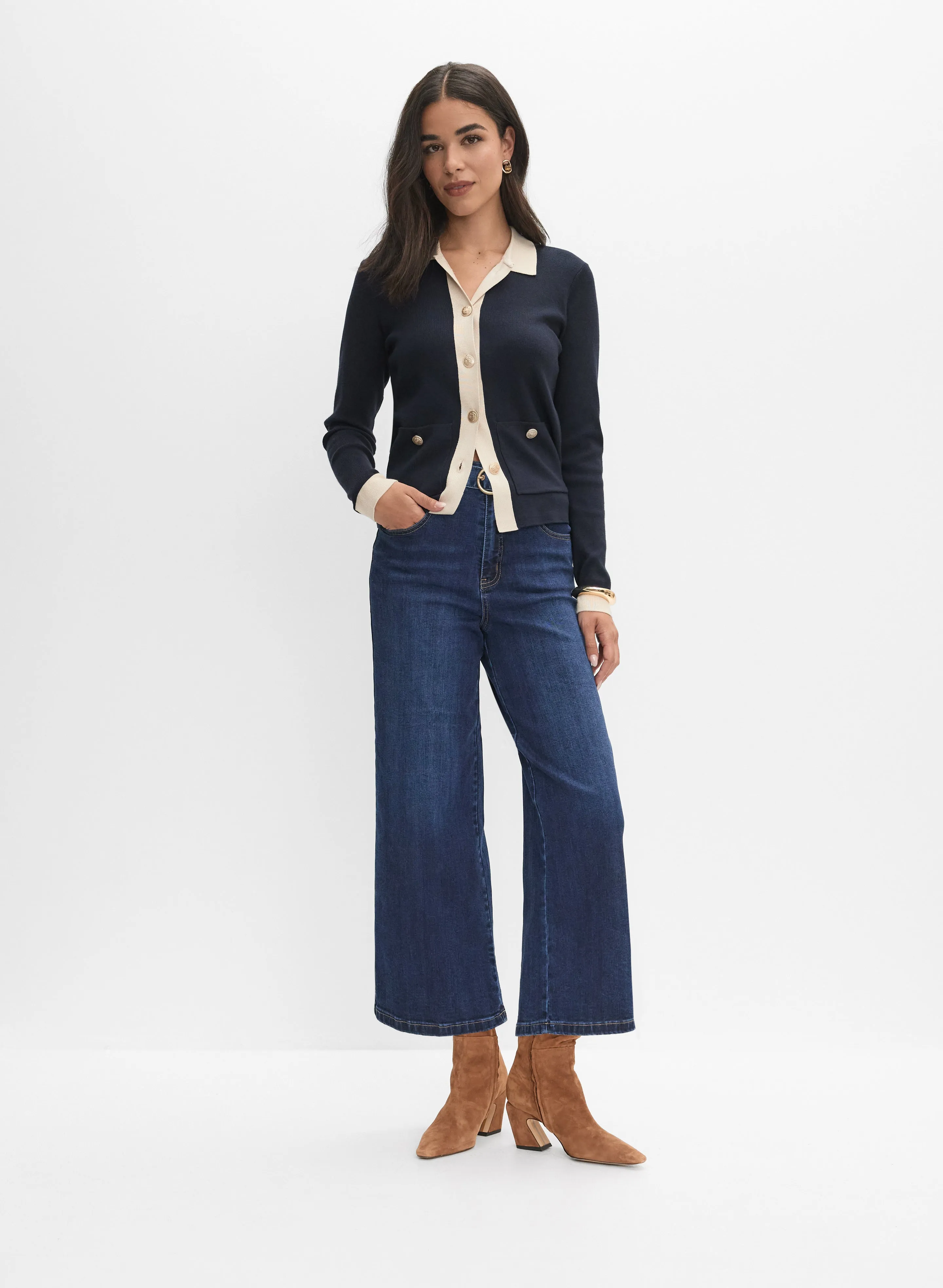 Contrast Trim Cardigan sold by Melanie Lyne product image thumbnail 3