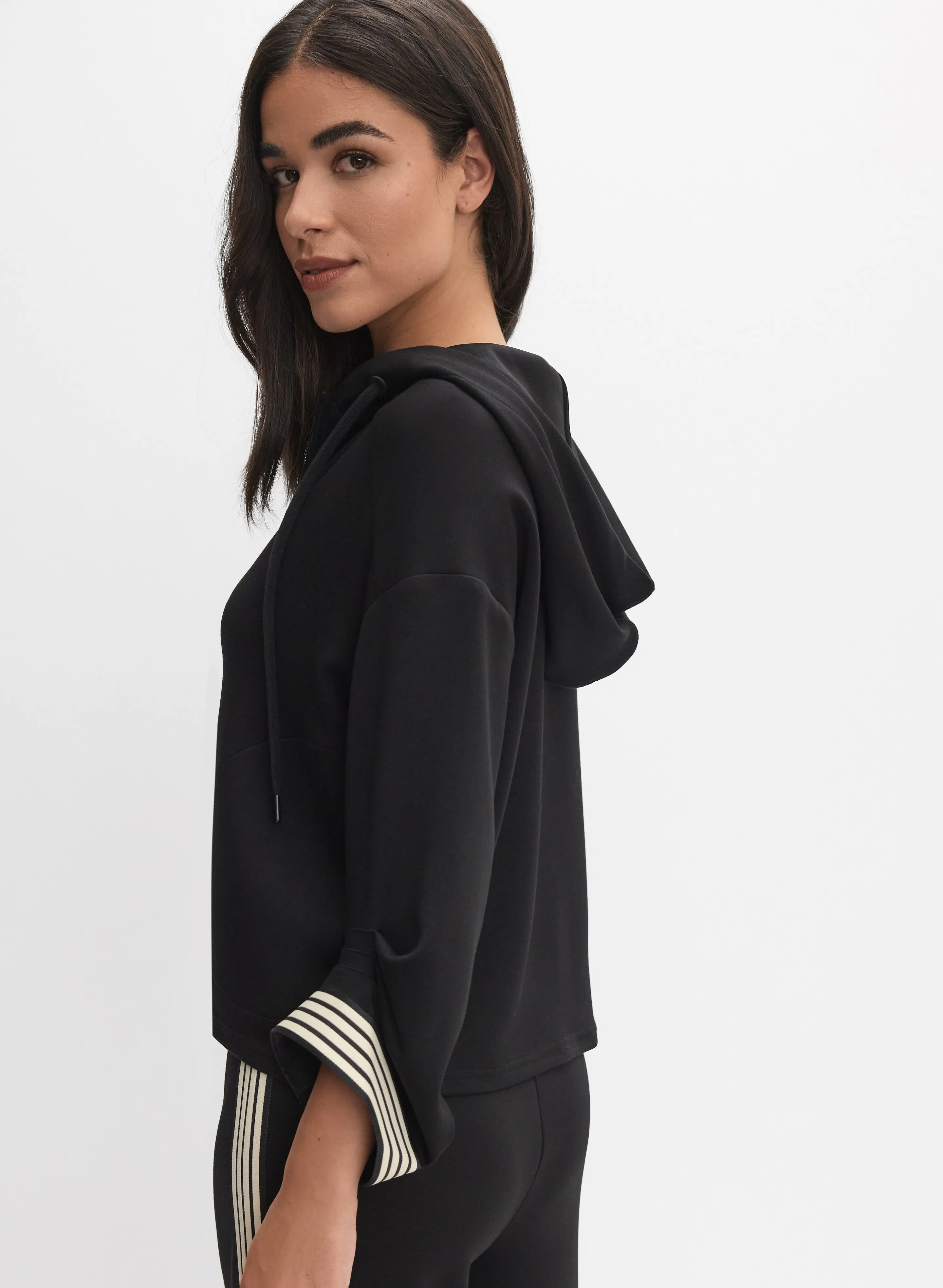 Striped Trim Zip-Up Jacket sold by Melanie Lyne product image thumbnail 5