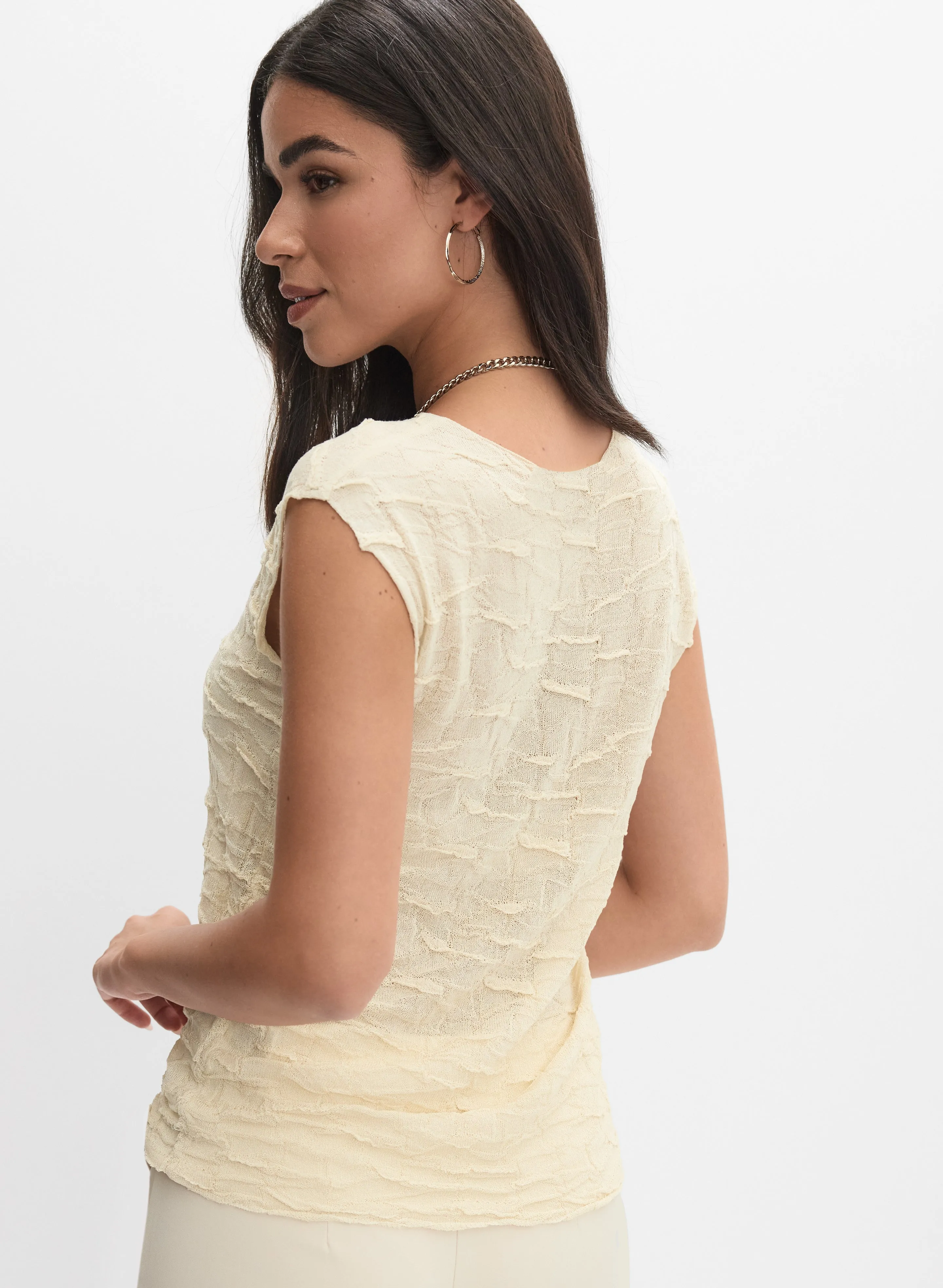 Textured Jacquard Knit Top sold by Melanie Lyne product image thumbnail 4