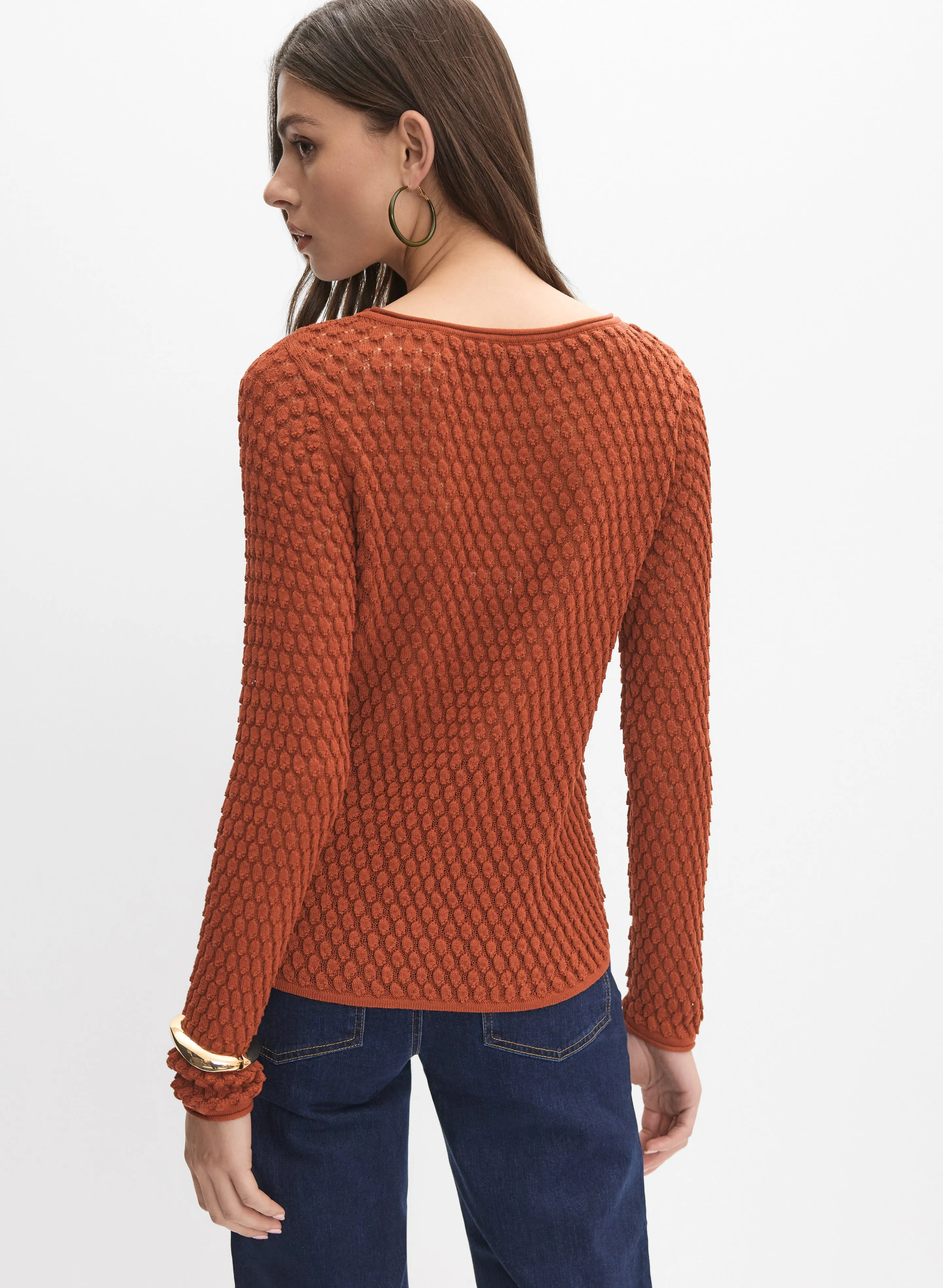 Textured Knit Pullover sold by Melanie Lyne product image thumbnail 3