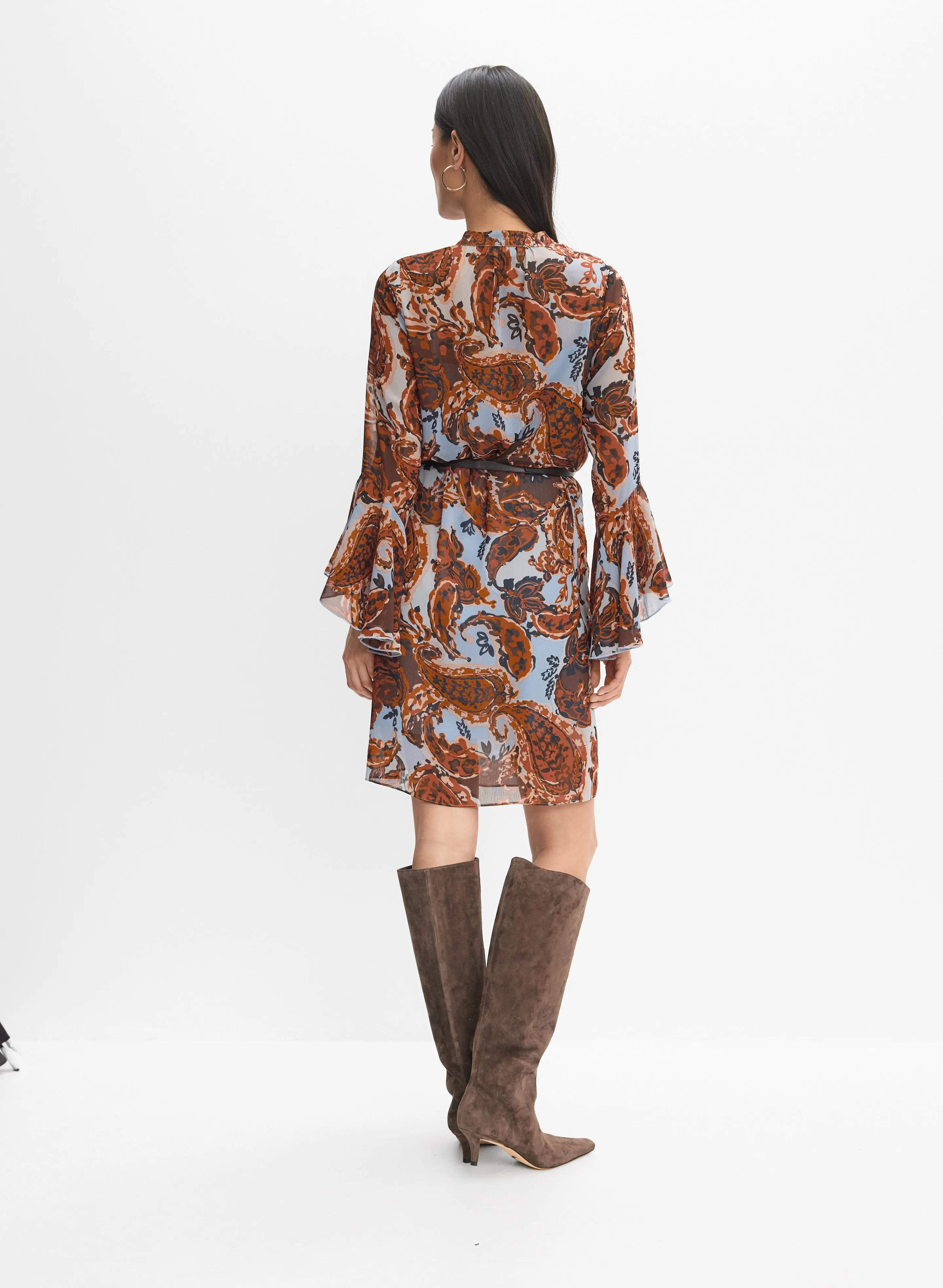 Belted Paisley Dress sold by Melanie Lyne product image thumbnail 4
