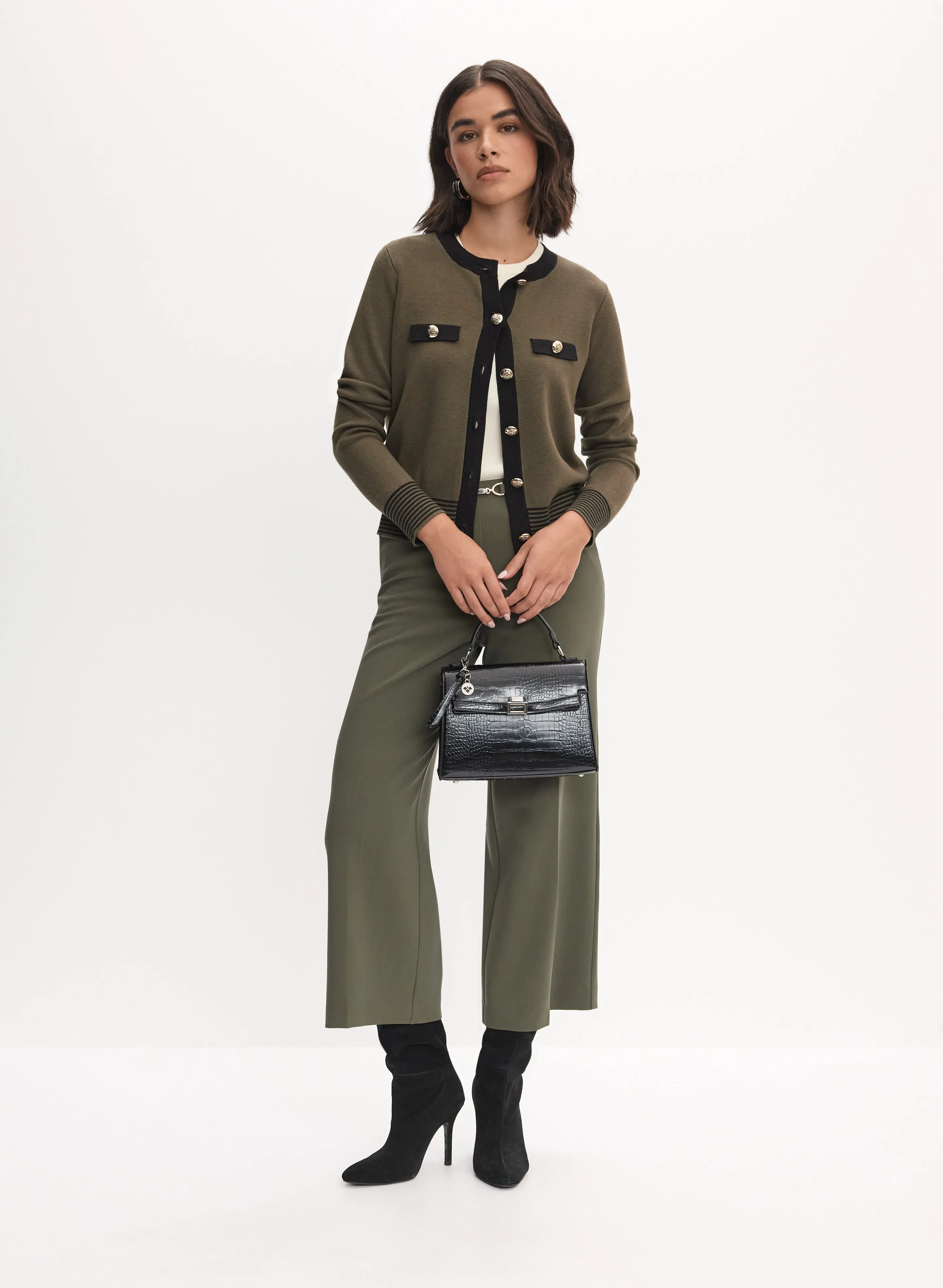 Button-Up Cardigan & Culotte Pants sold by Melanie Lyne