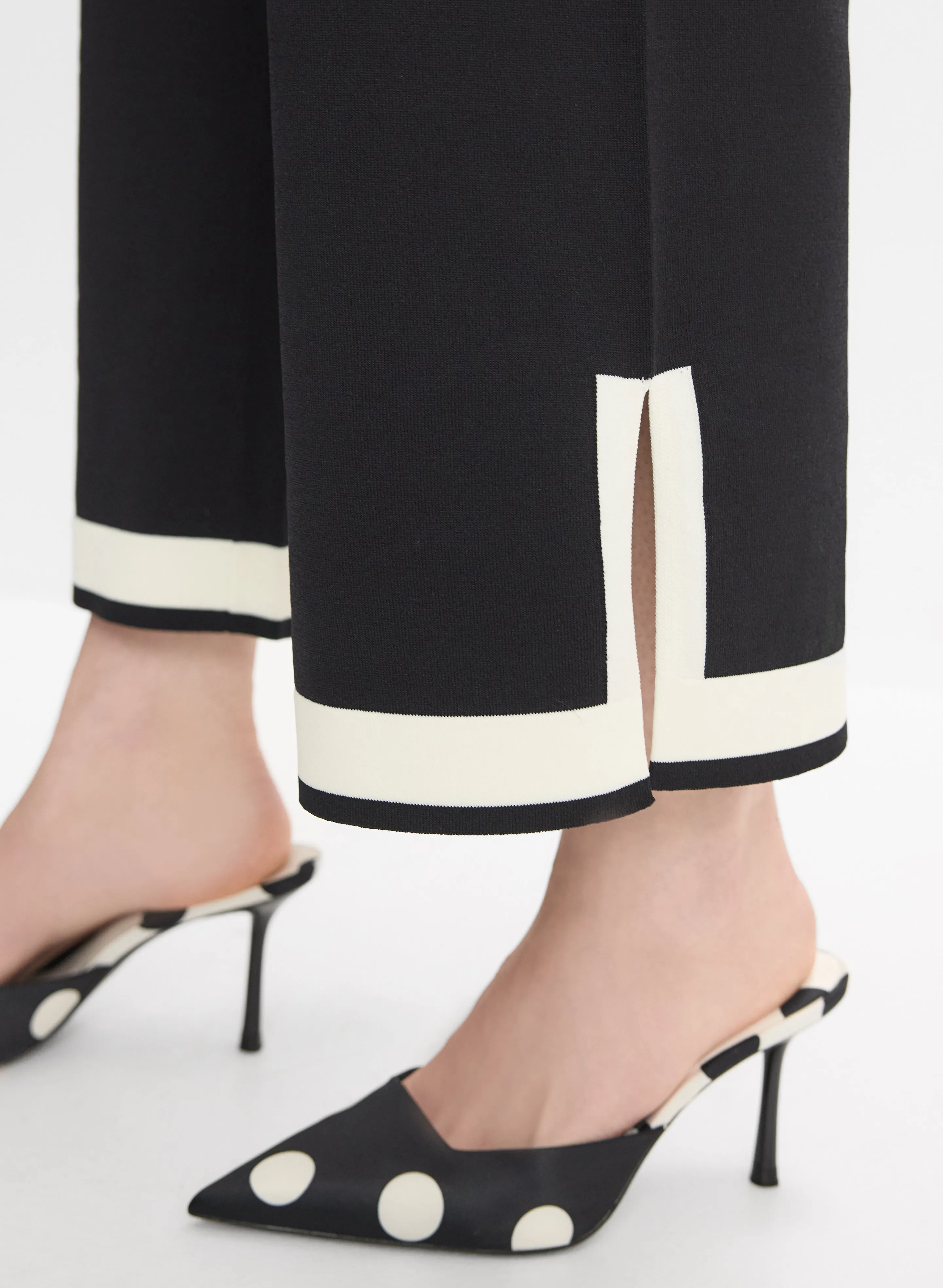 Joseph Ribkoff - Contrast Trim Wide-Leg Pants sold by Melanie Lyne product image thumbnail 5