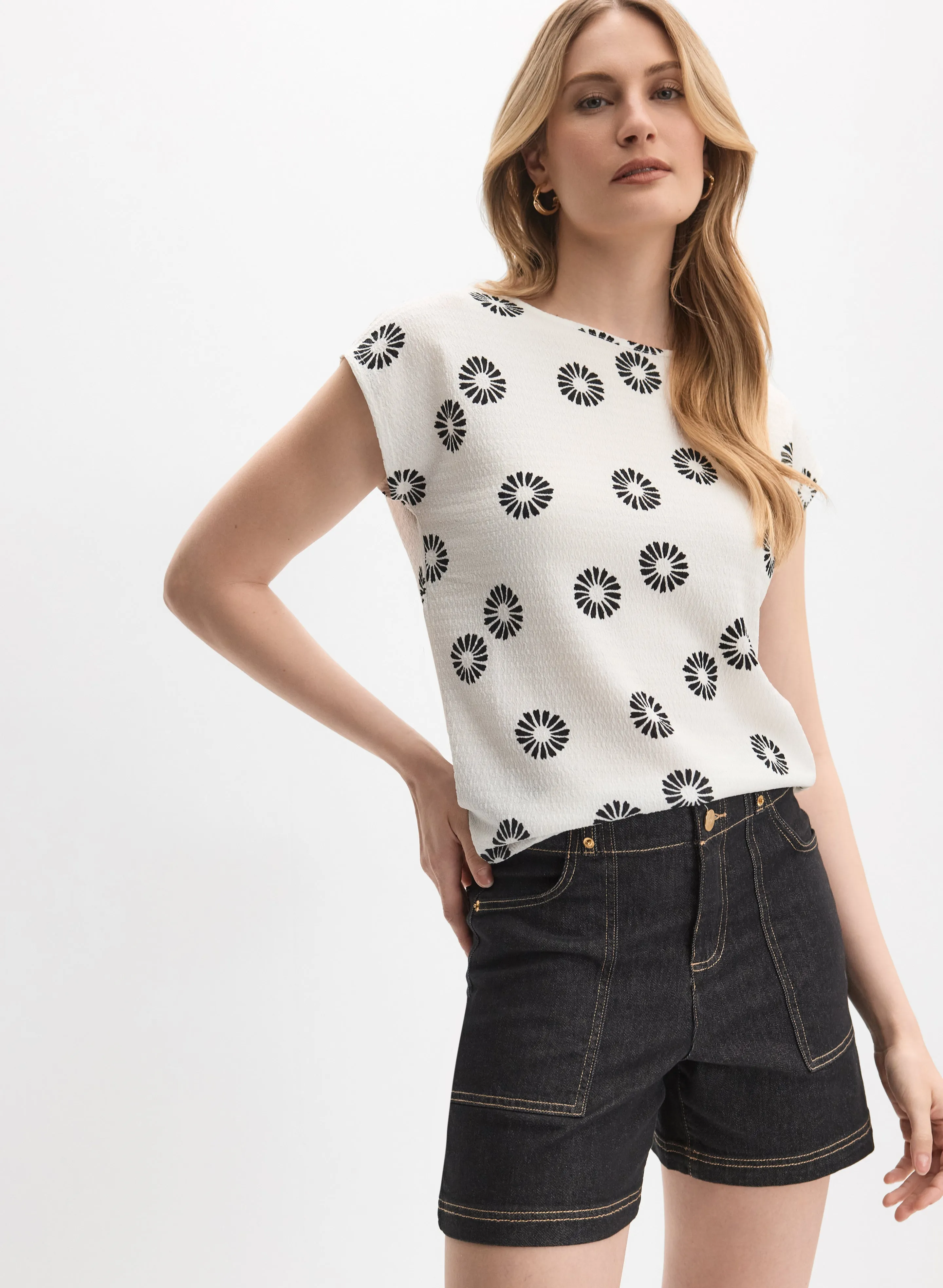 Floral Cap Sleeve Top sold by Melanie Lyne