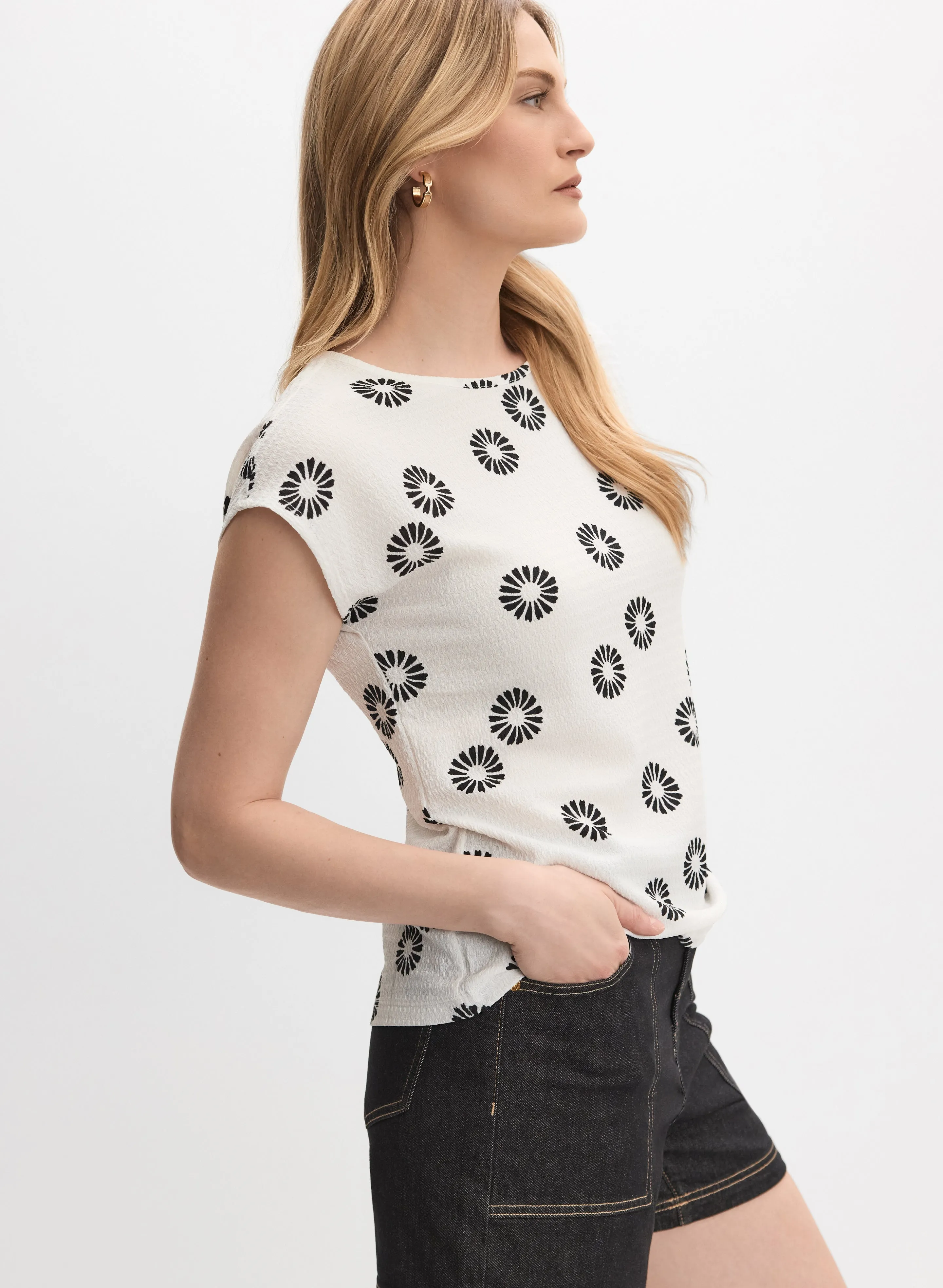 Floral Cap Sleeve Top sold by Melanie Lyne product image thumbnail 2