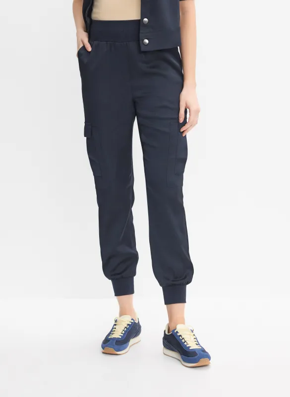 Pull-On Satin Cargo Pants sold by Melanie Lyne