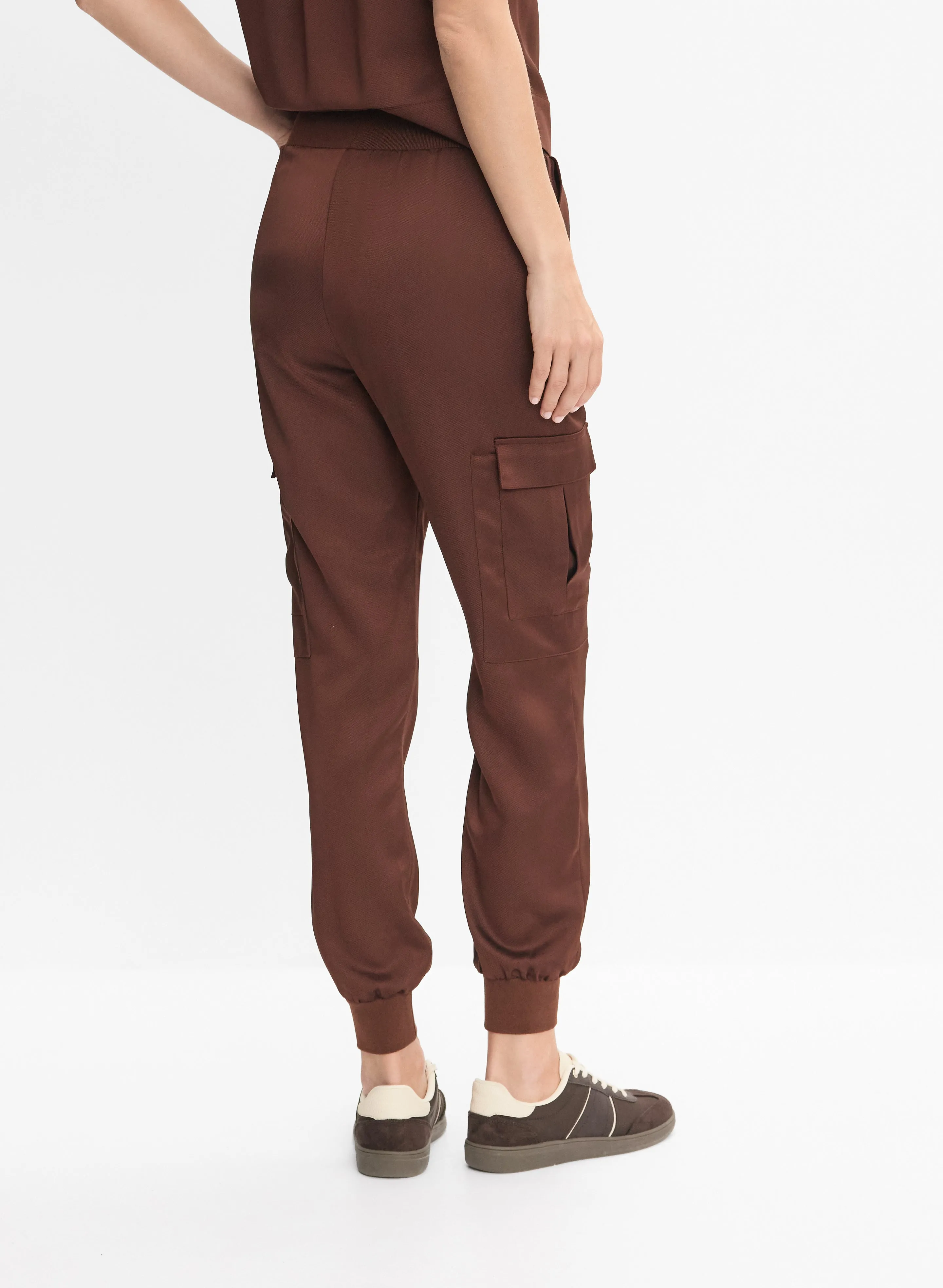Pull-On Satin Cargo Pants sold by Melanie Lyne product image thumbnail 3
