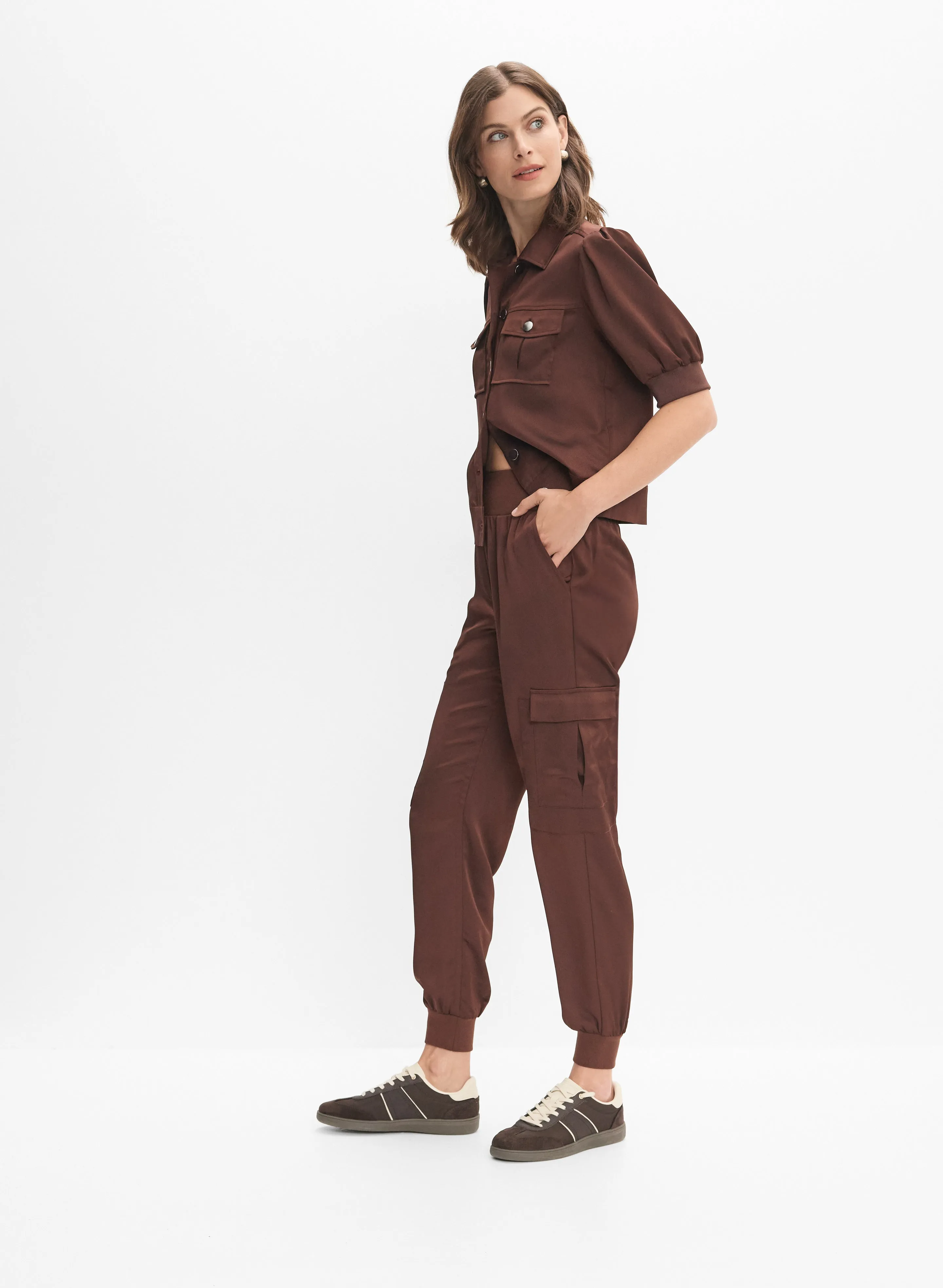 Pull-On Satin Cargo Pants sold by Melanie Lyne product image thumbnail 2