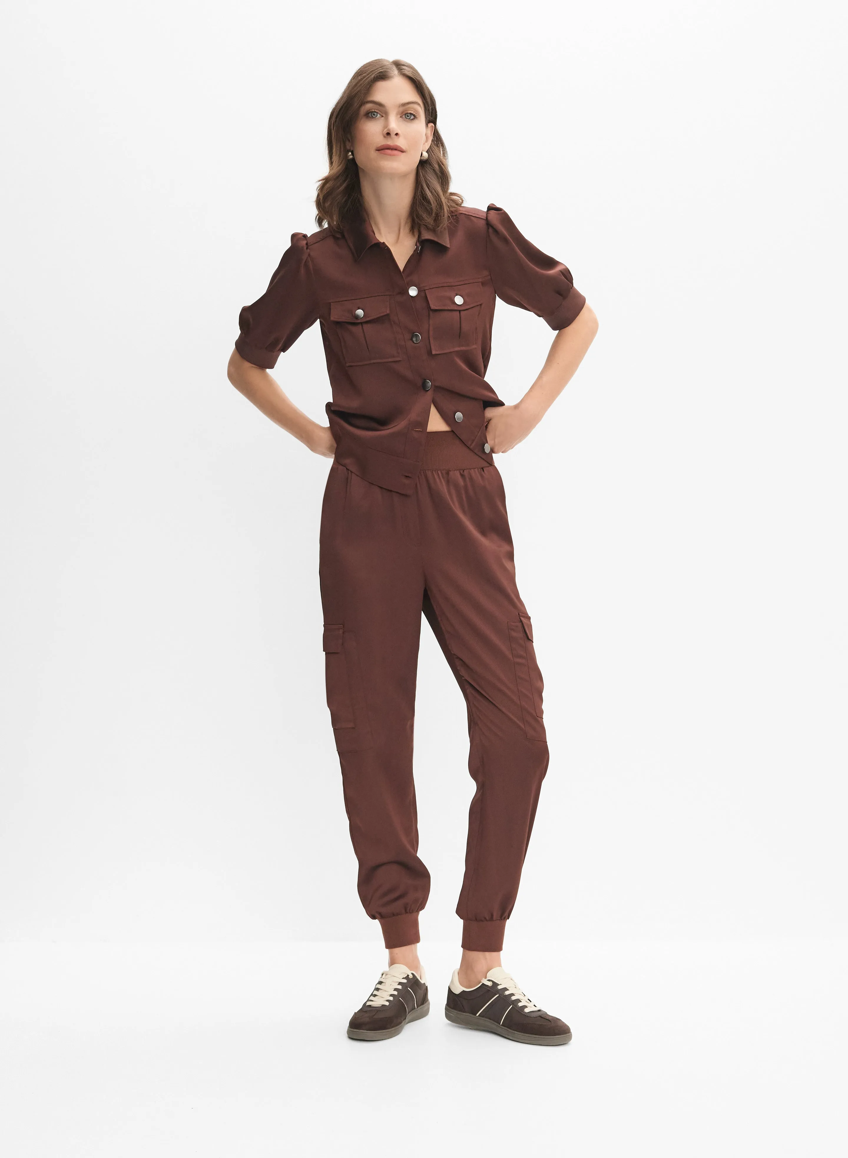 Pull-On Satin Cargo Pants sold by Melanie Lyne product image thumbnail 4