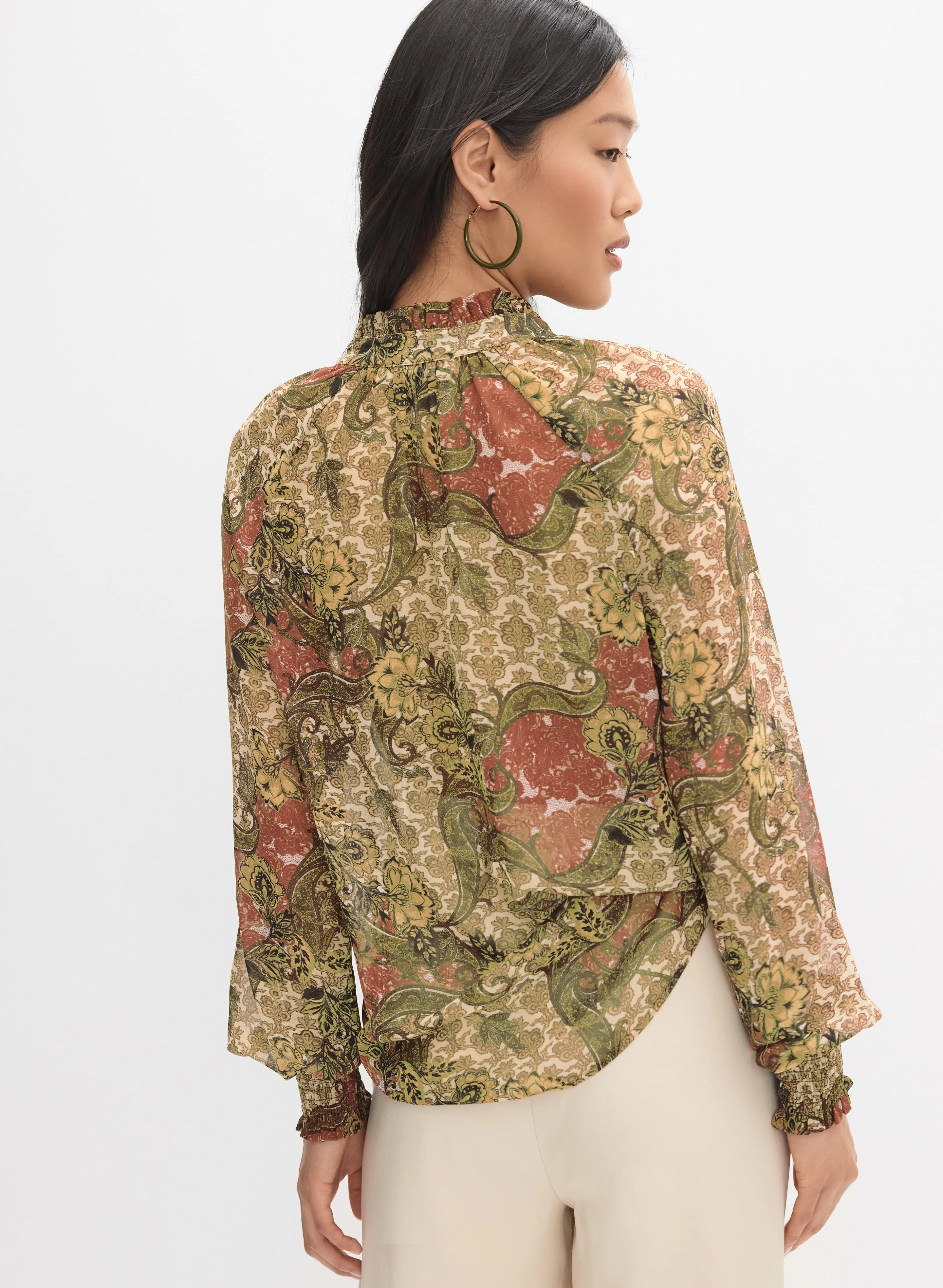 Paisley Print Blouse sold by Melanie Lyne product image thumbnail 4