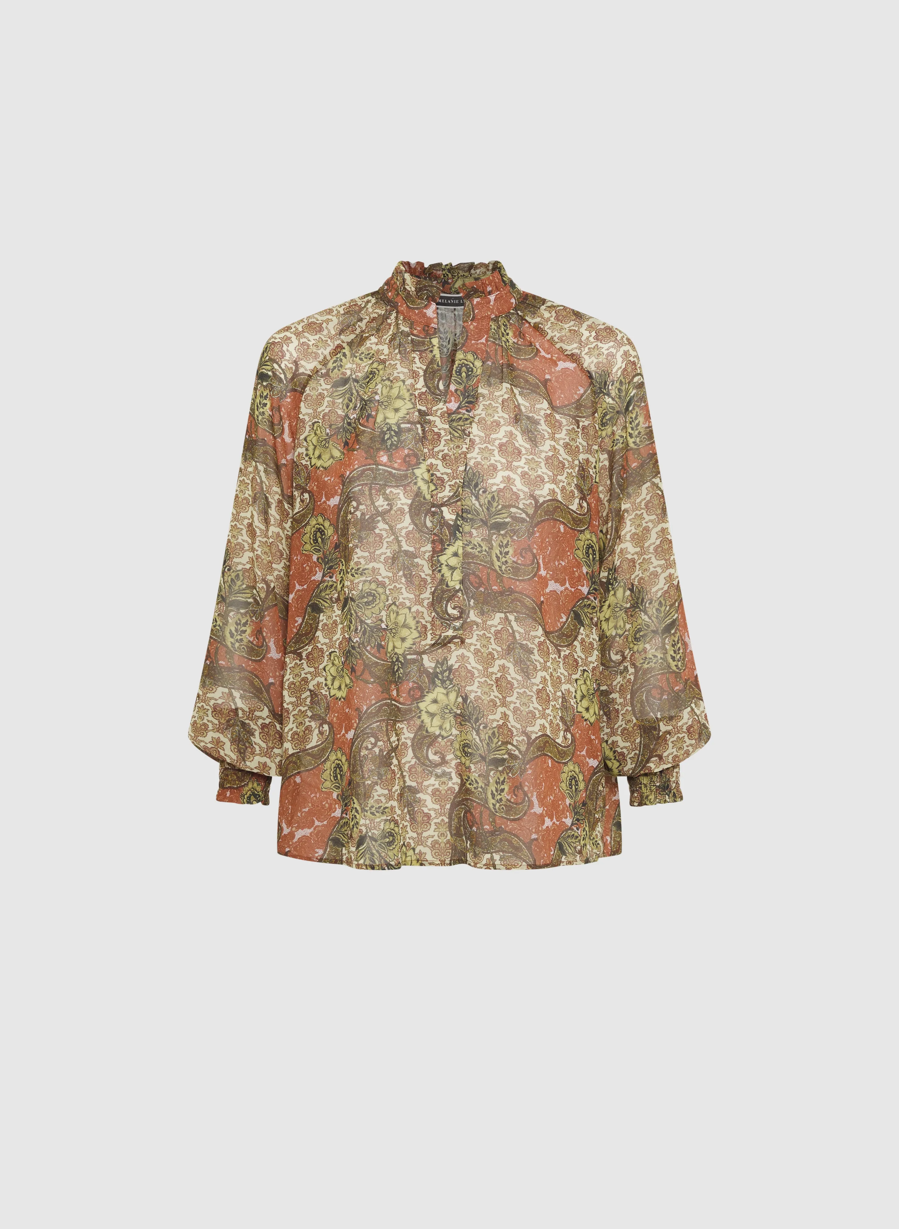 Paisley Print Blouse sold by Melanie Lyne product image thumbnail 5