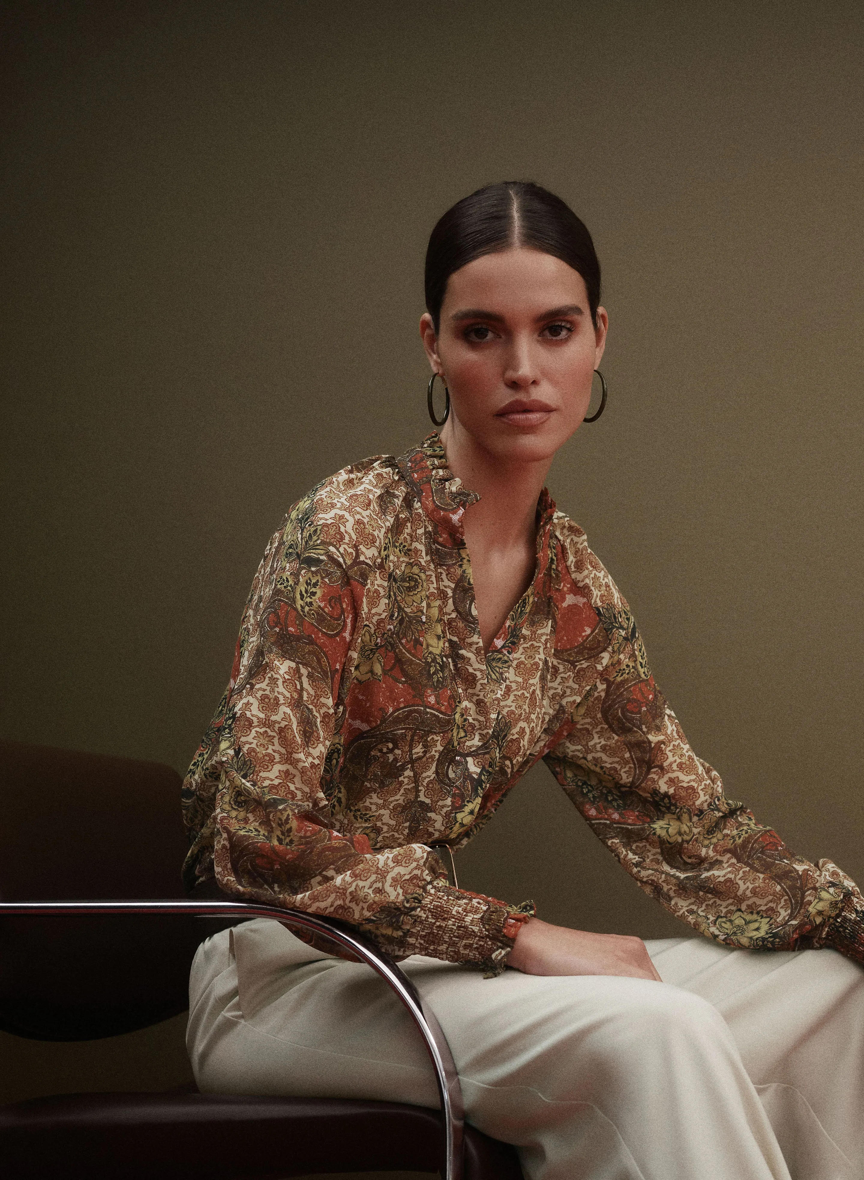 Paisley Print Blouse sold by Melanie Lyne product image thumbnail 2