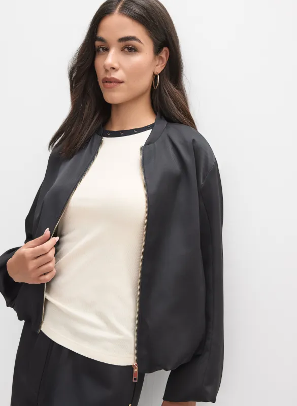 Satin Bomber Jacket sold by Melanie Lyne