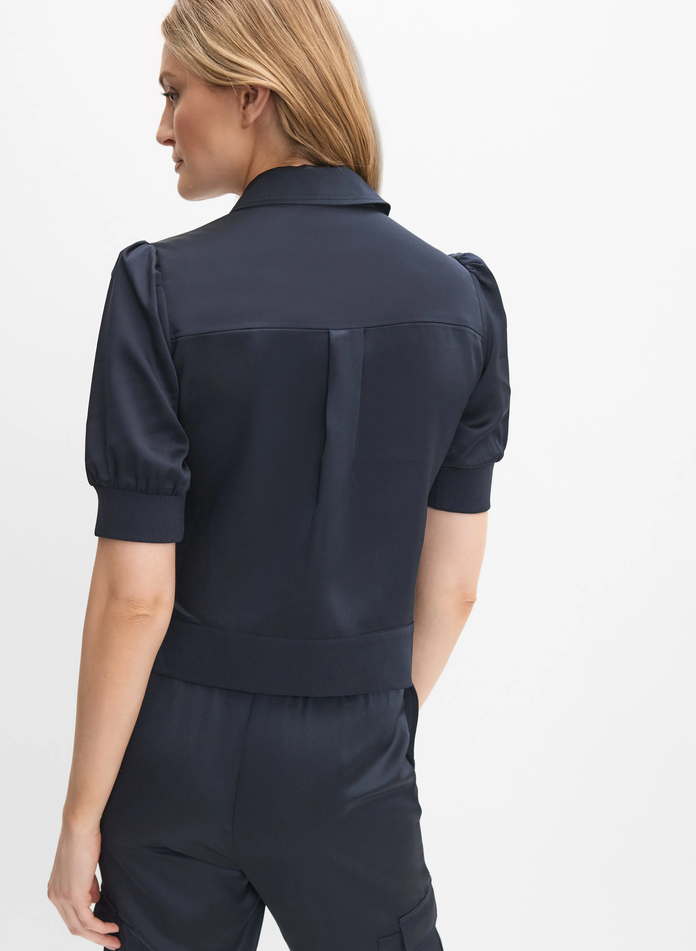 Satin Puff Sleeve Jacket sold by Melanie Lyne product image thumbnail 3